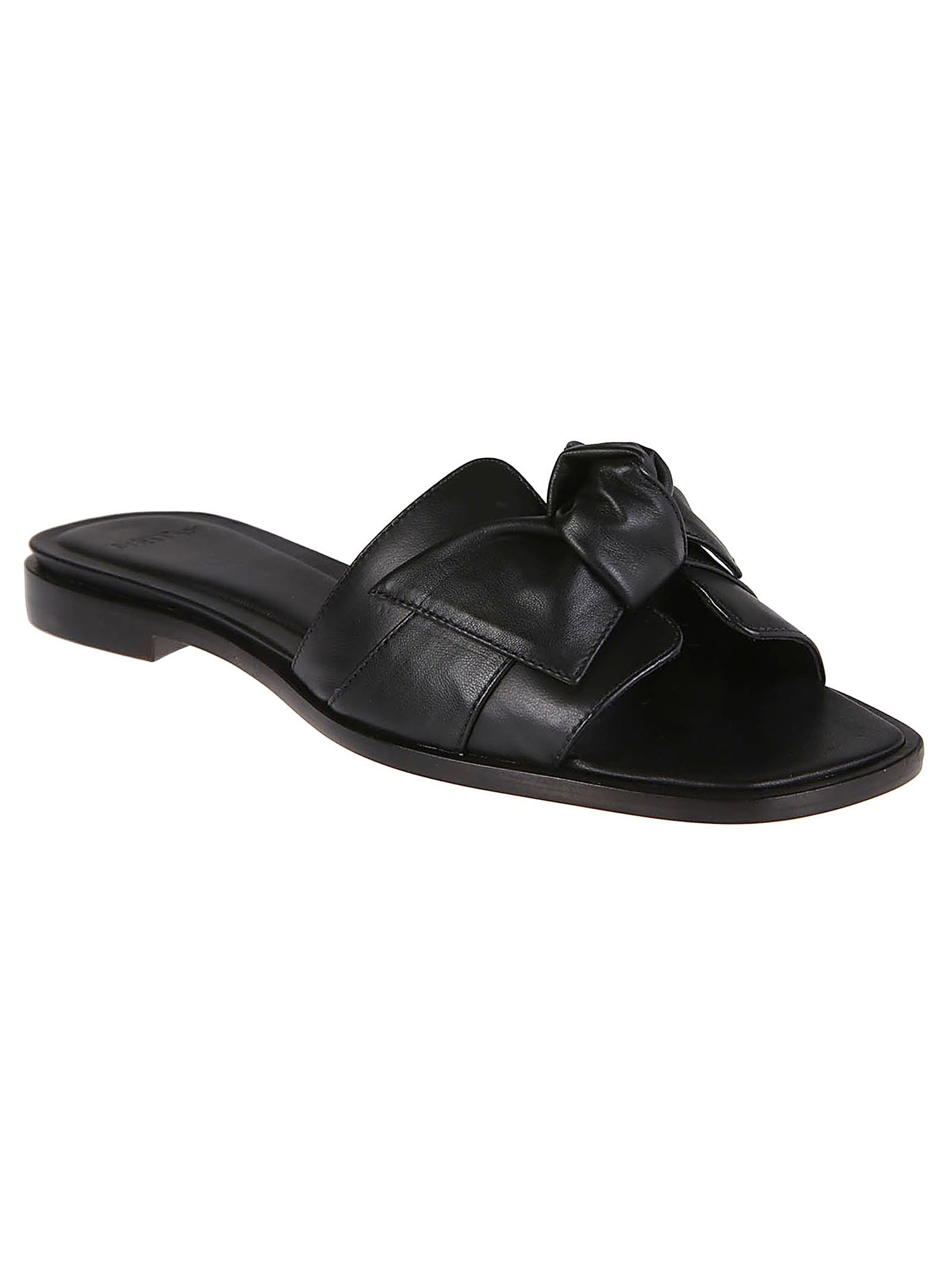 Shop Alexandre Birman Maxi Clarita Square Flat Sandals In Black