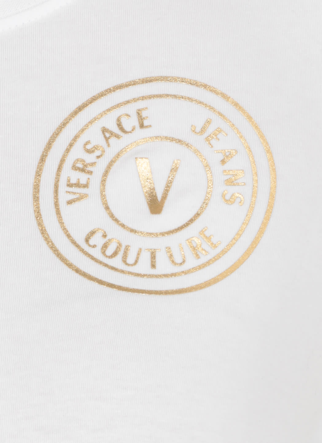 Versace Jeans Couture Logo-print T-shirt In White
