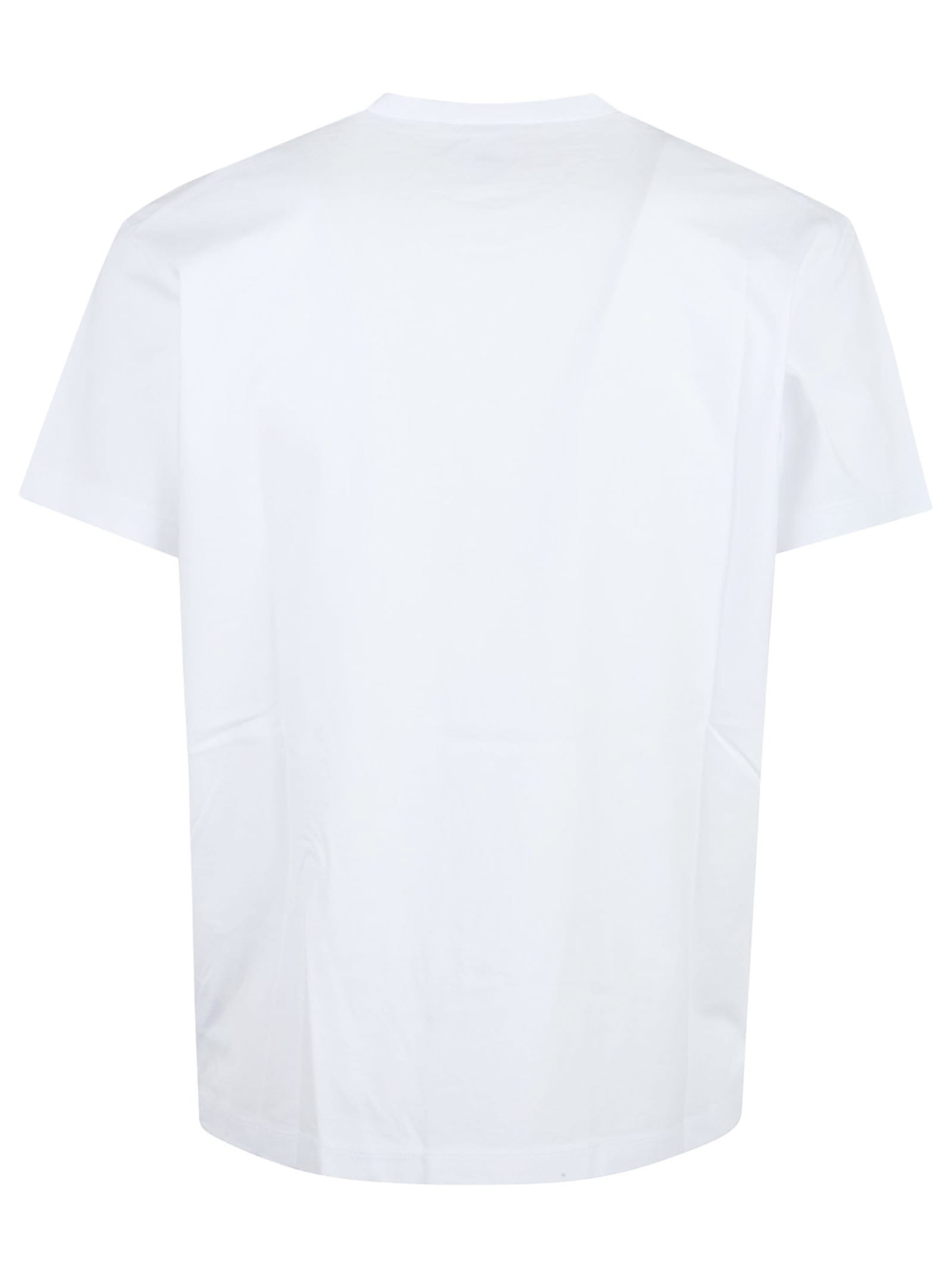 Dsquared2 White Crewneck T-shirt With Logo Lettering On The Front