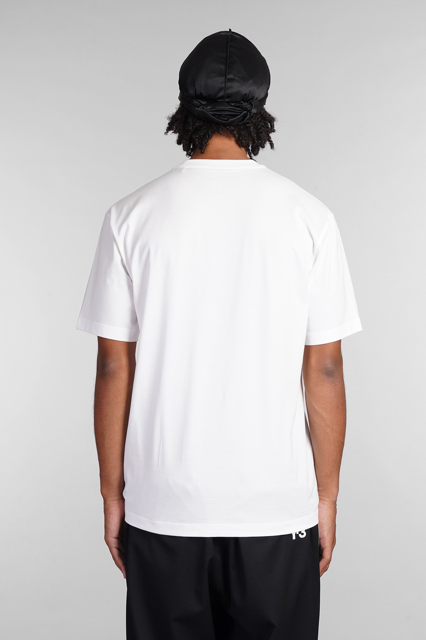 Tシャツ・カットソー Y-3 MAN REGULAR SHORT SLEEVES TEE Y-3 Adidas Man Regular Short Sleeves Tee Clothing In White