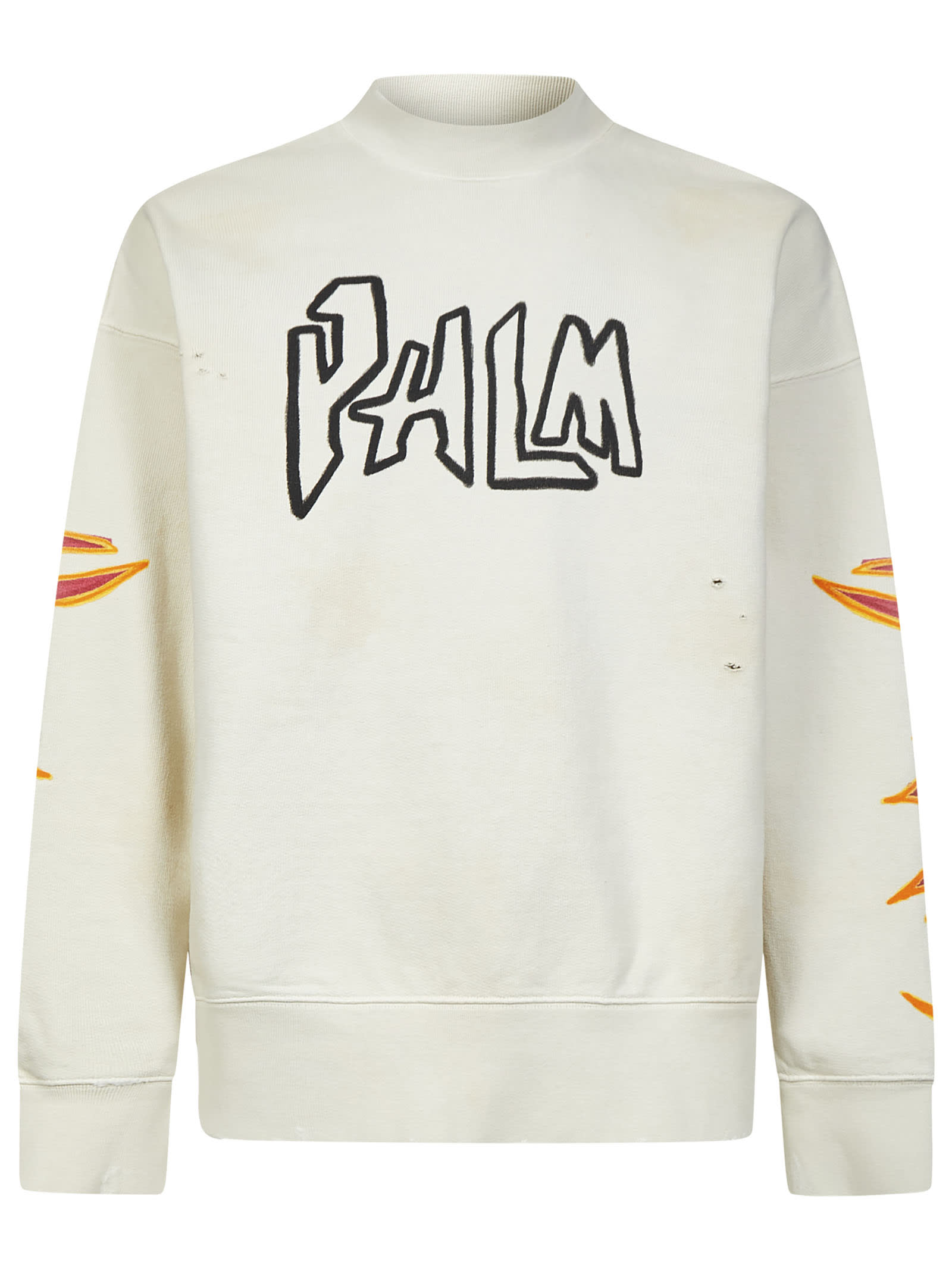 Palm Angels Sweatshirt In White