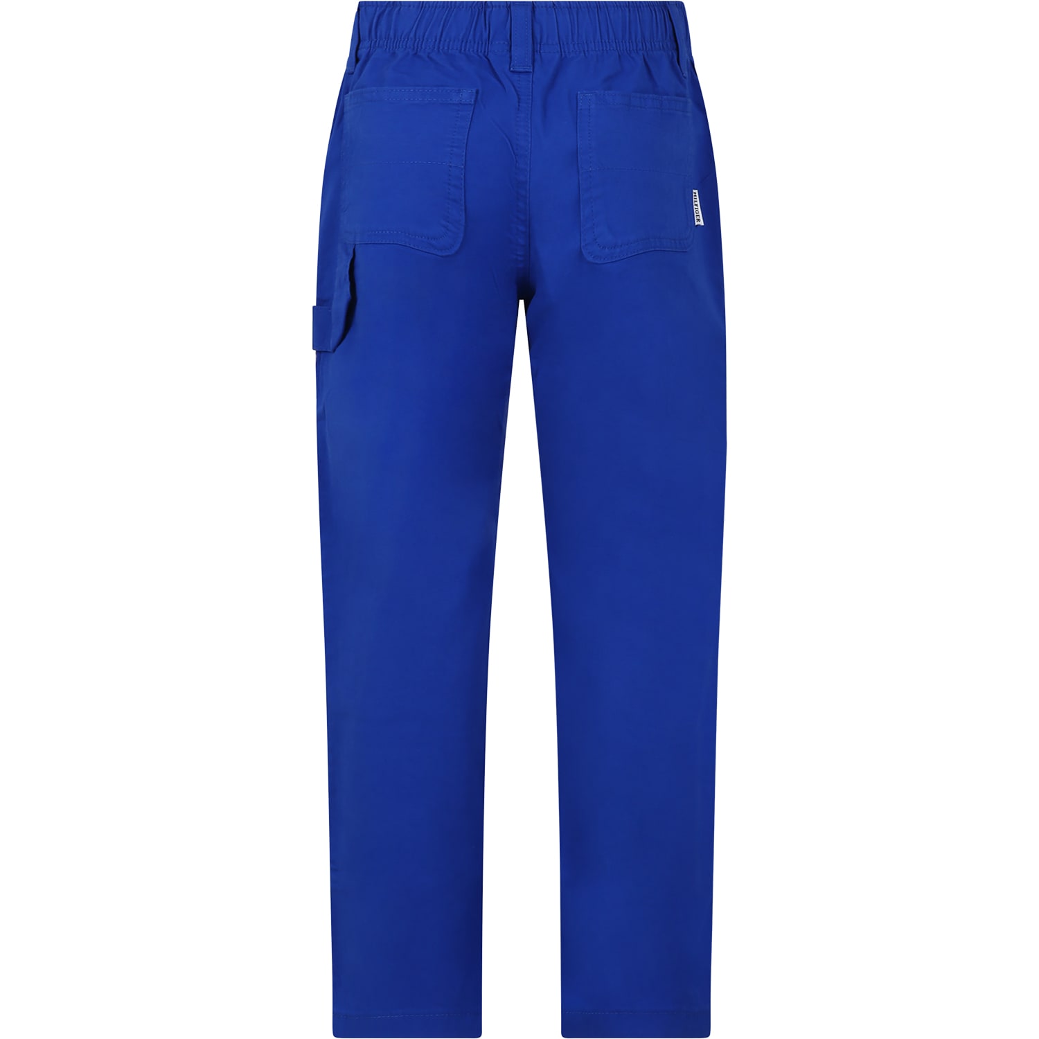 Shop Tommy Hilfiger Light Blue Trousers For Boy With Logo
