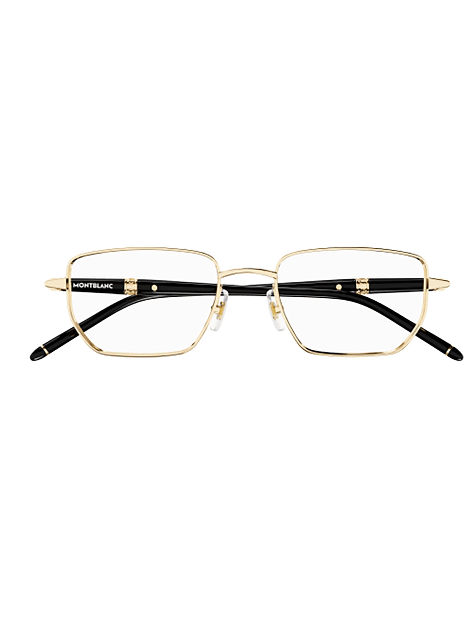 Shop Montblanc Mb0347o Eyewear In Gold Black Transparen