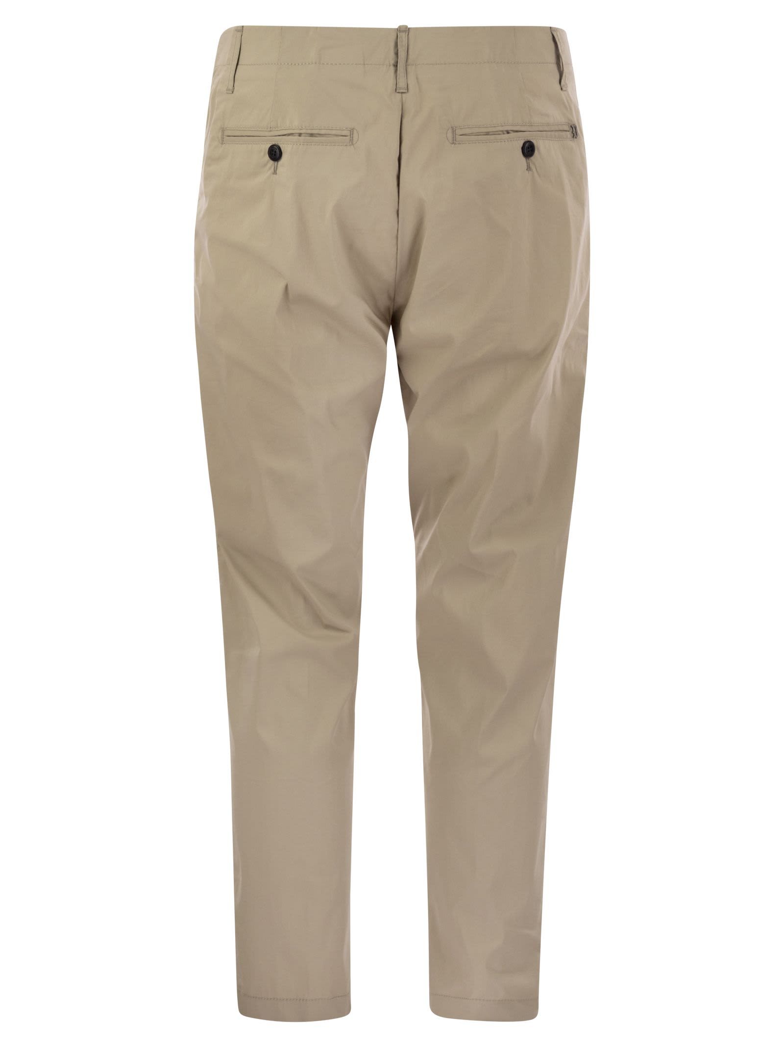 Dondup Pleated-pocket Trousers In Sand