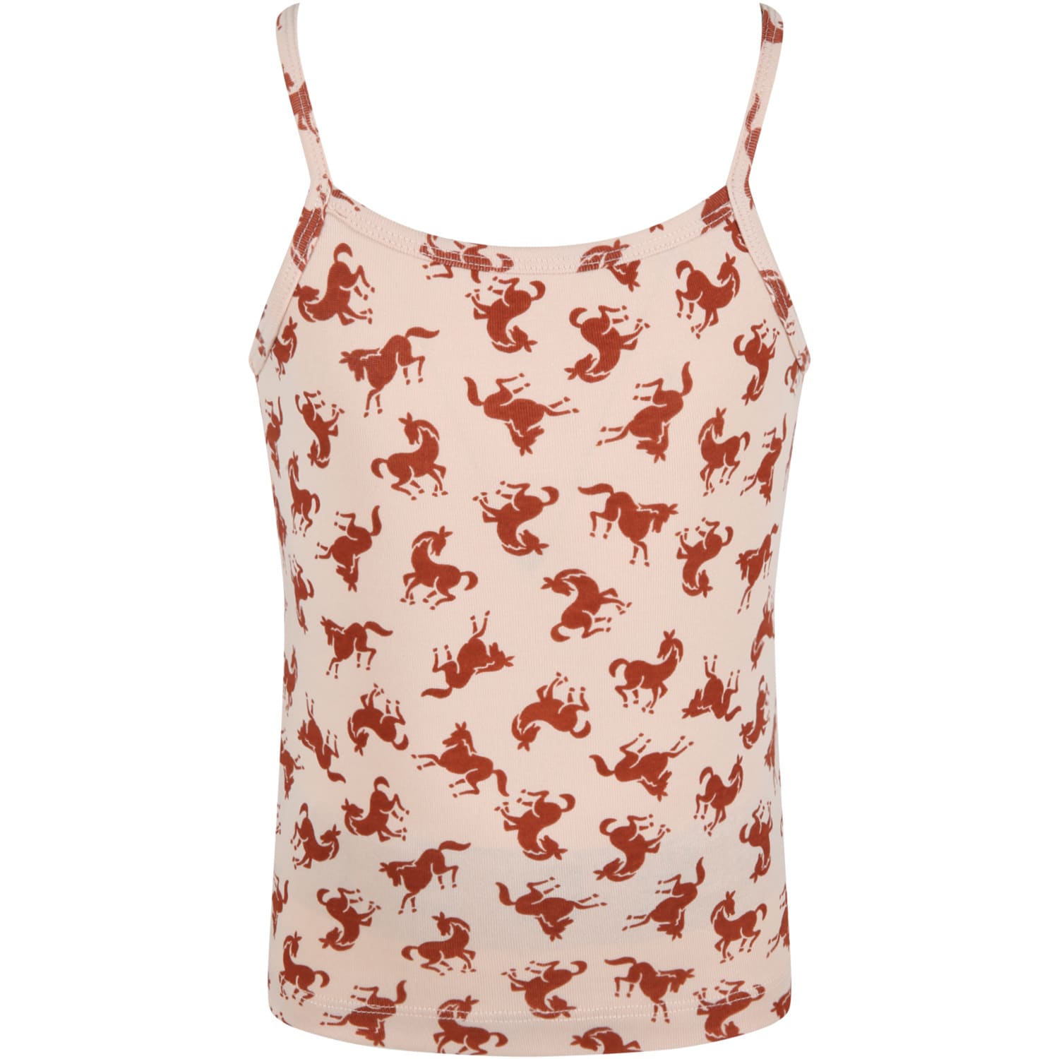 Molo Pink Tank Top For Girl With Horses