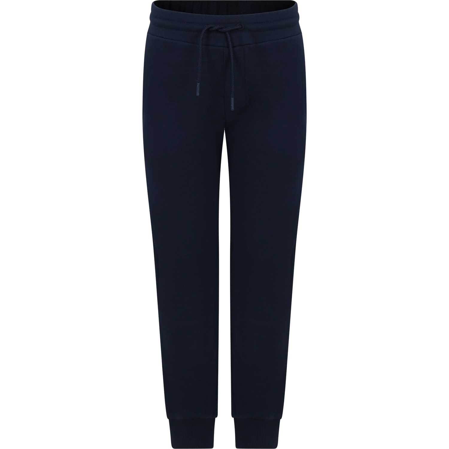 Shop Kenzo Blue Trousers For Boy With Logo