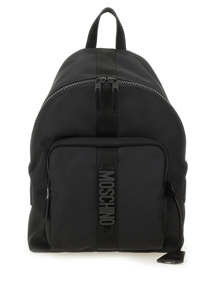 Moschino Versatile Backpack Featuring Adjustable Straps In Black