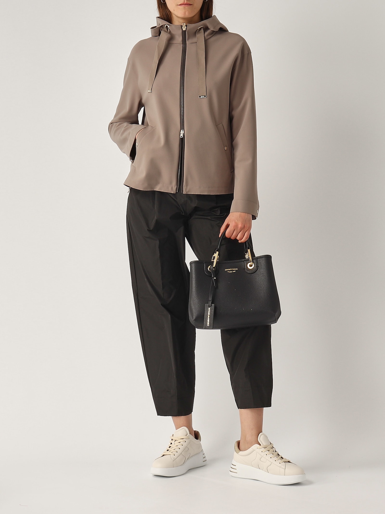 Herno Giacca Corta First Act Jacket In Tortora