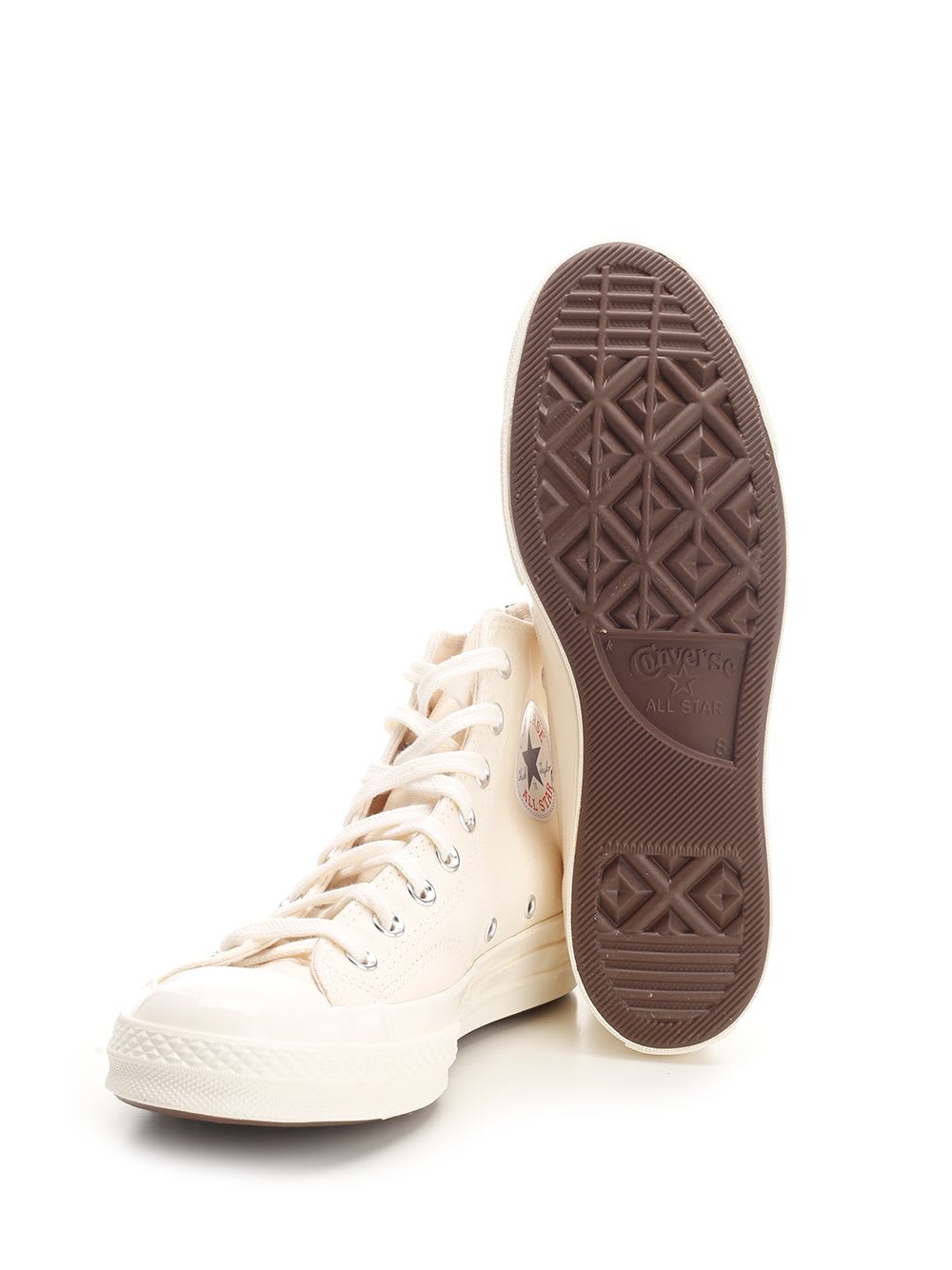 Comme Des Garçons Play Converse Chuck Taylor All Star In White