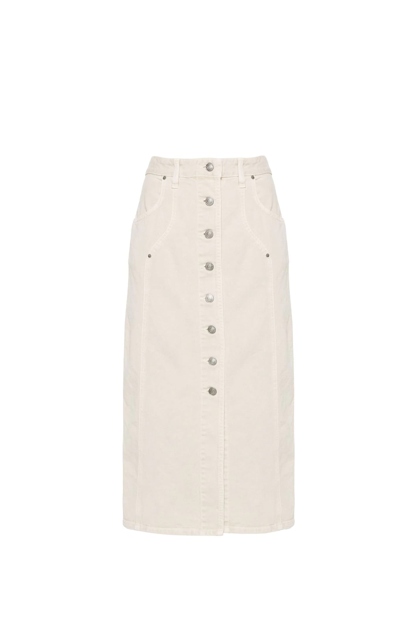 Shop Marant Etoile Vandy Skirt In Beige