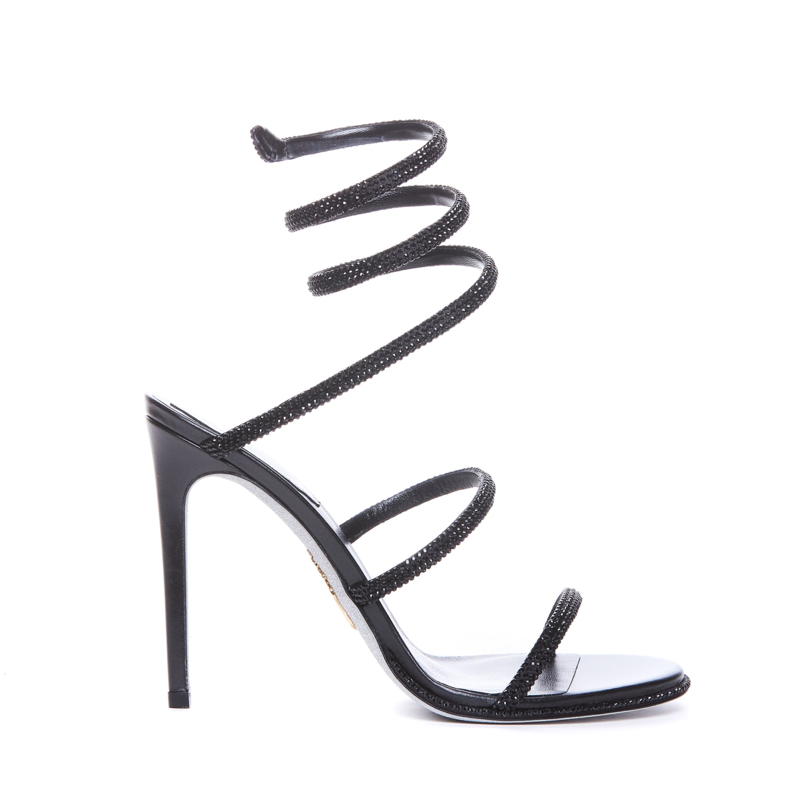 Shop René Caovilla Cleo Pump Sandals In Black