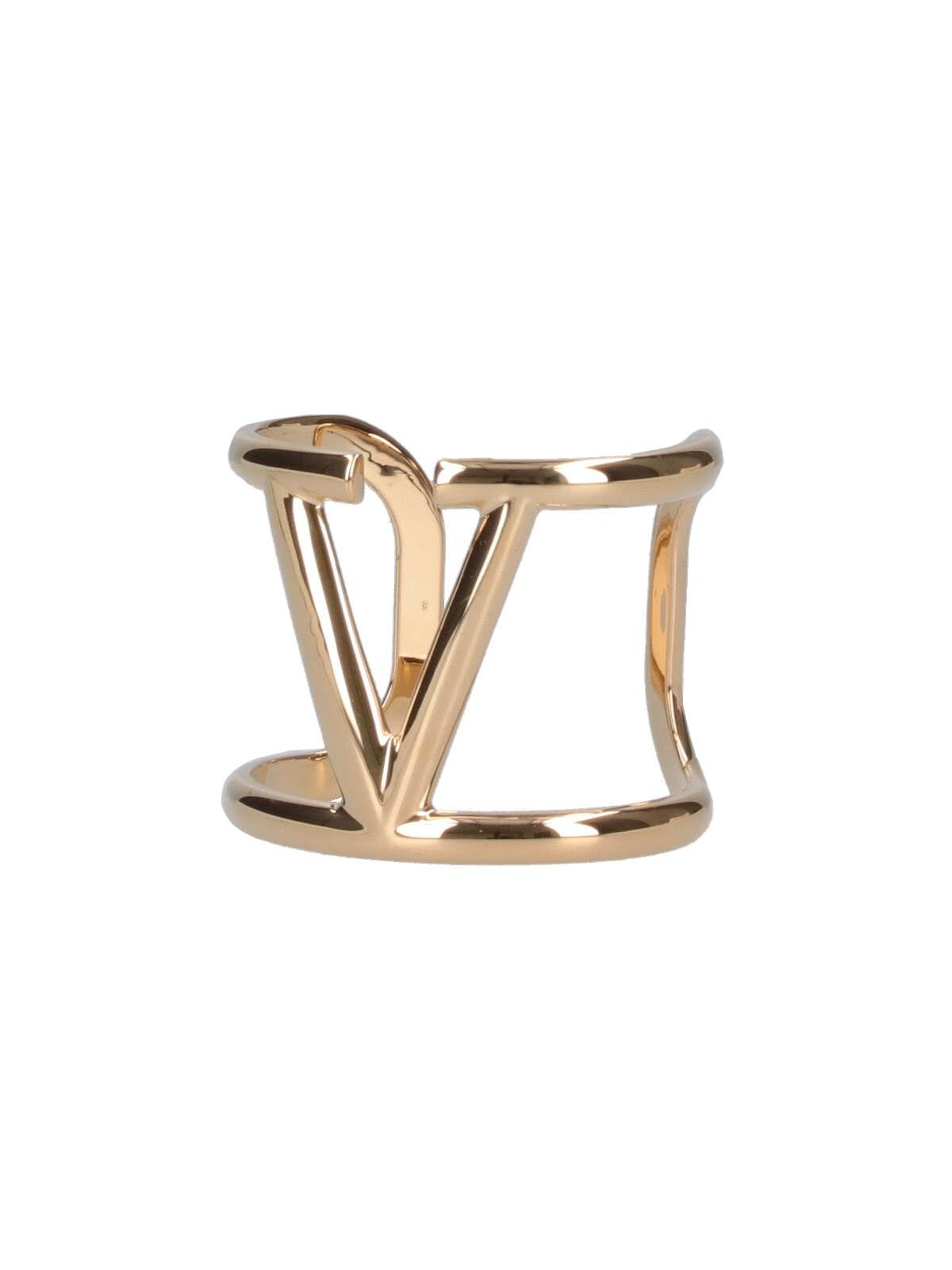 Shop Valentino Vlogo Signature Bracelet In Oro