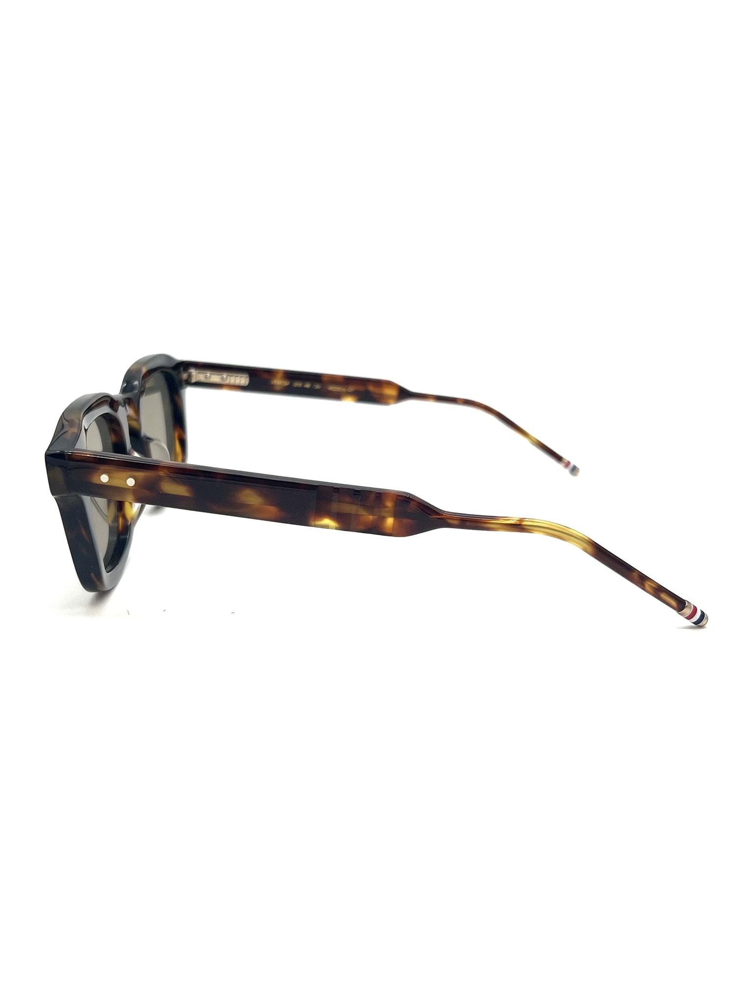 Shop Thom Browne Ues412a/g0002 Sunglasses In Med Brown