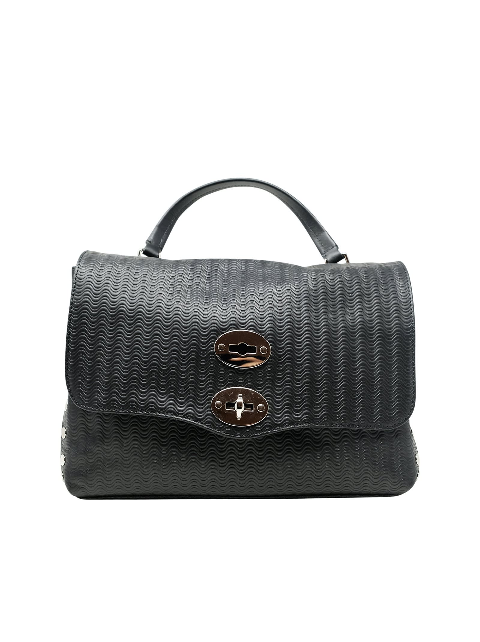 Zanellato 068010-0080000-z0001 Black Cachemire Blandine Luxethic S Leather Handbag