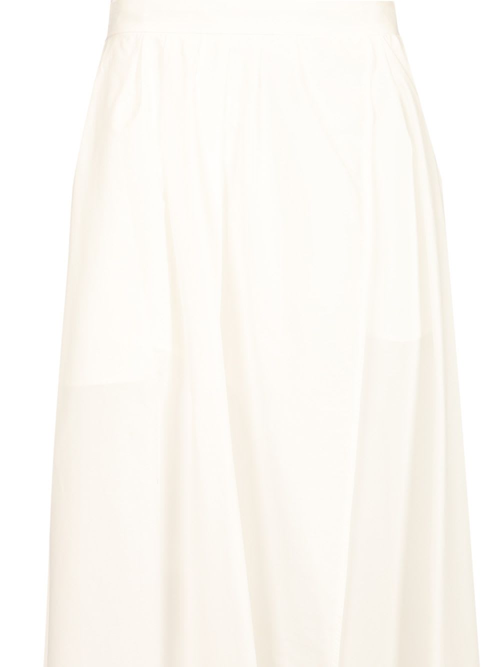 Shop Forte Forte Long Cotton Skirt In White