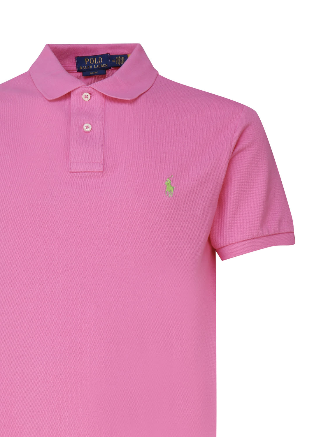 Shop Polo Ralph Lauren Polo Shirt With Logo Embroidery In Pink