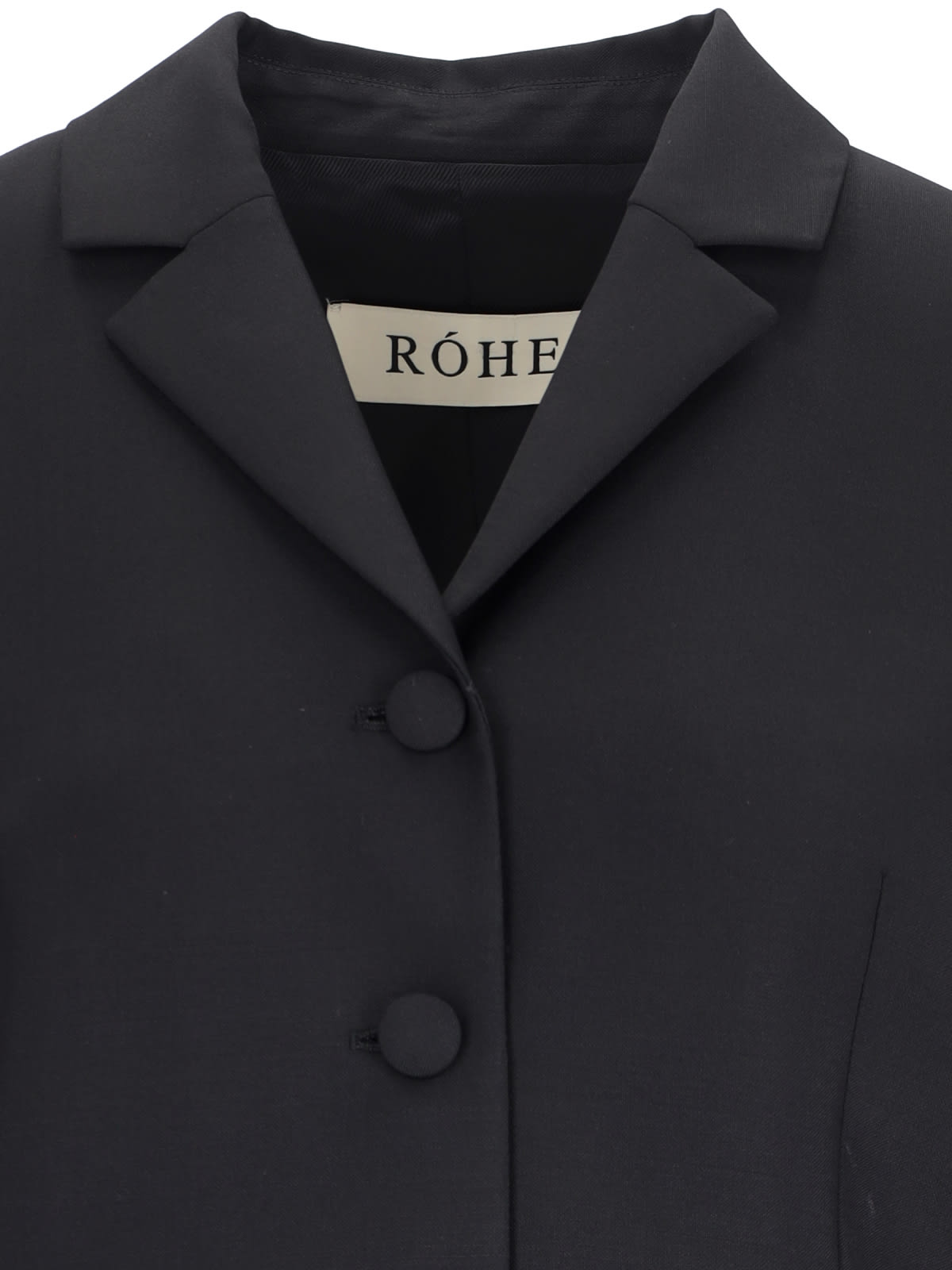 Shop Rohe Single-breasted Blazer In Black