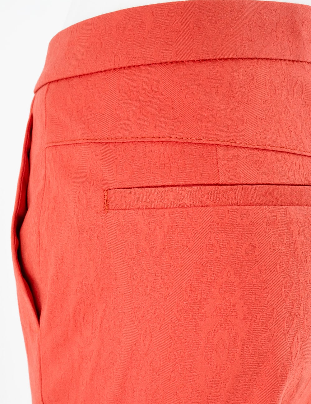 Etro High-waisted Red Trousers With Wide Cut In Red