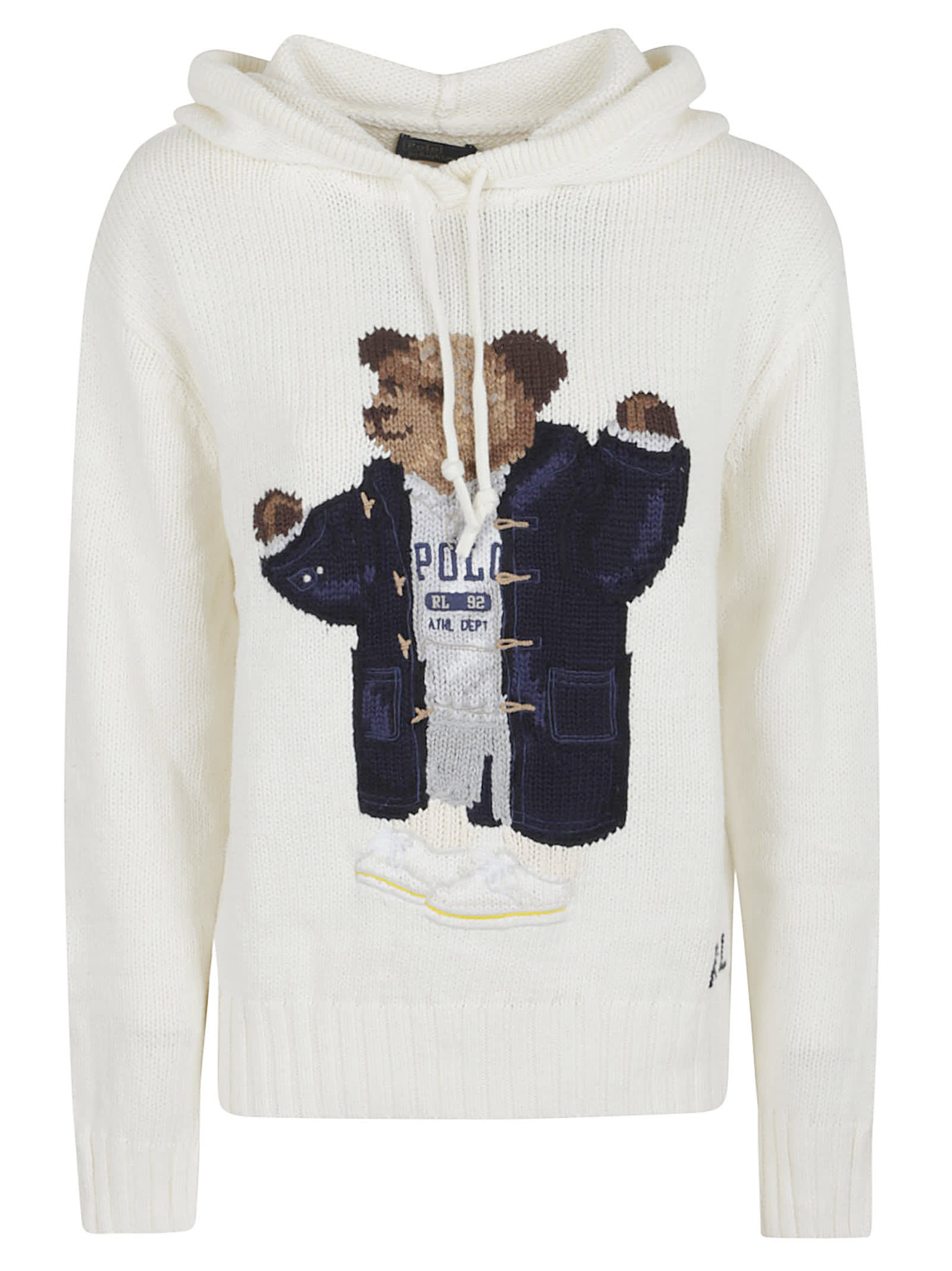 Polo Ralph Lauren Vintage-inspired Cotton And Linen Sweater In White
