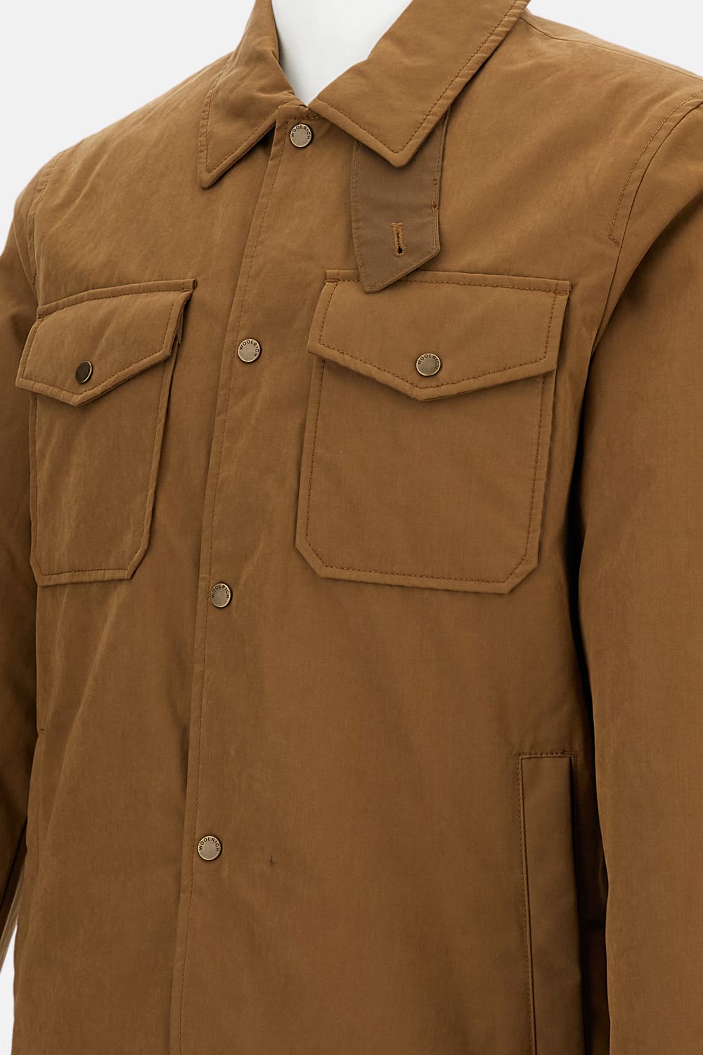 Woolrich Flap-pocket Jacket In Brown