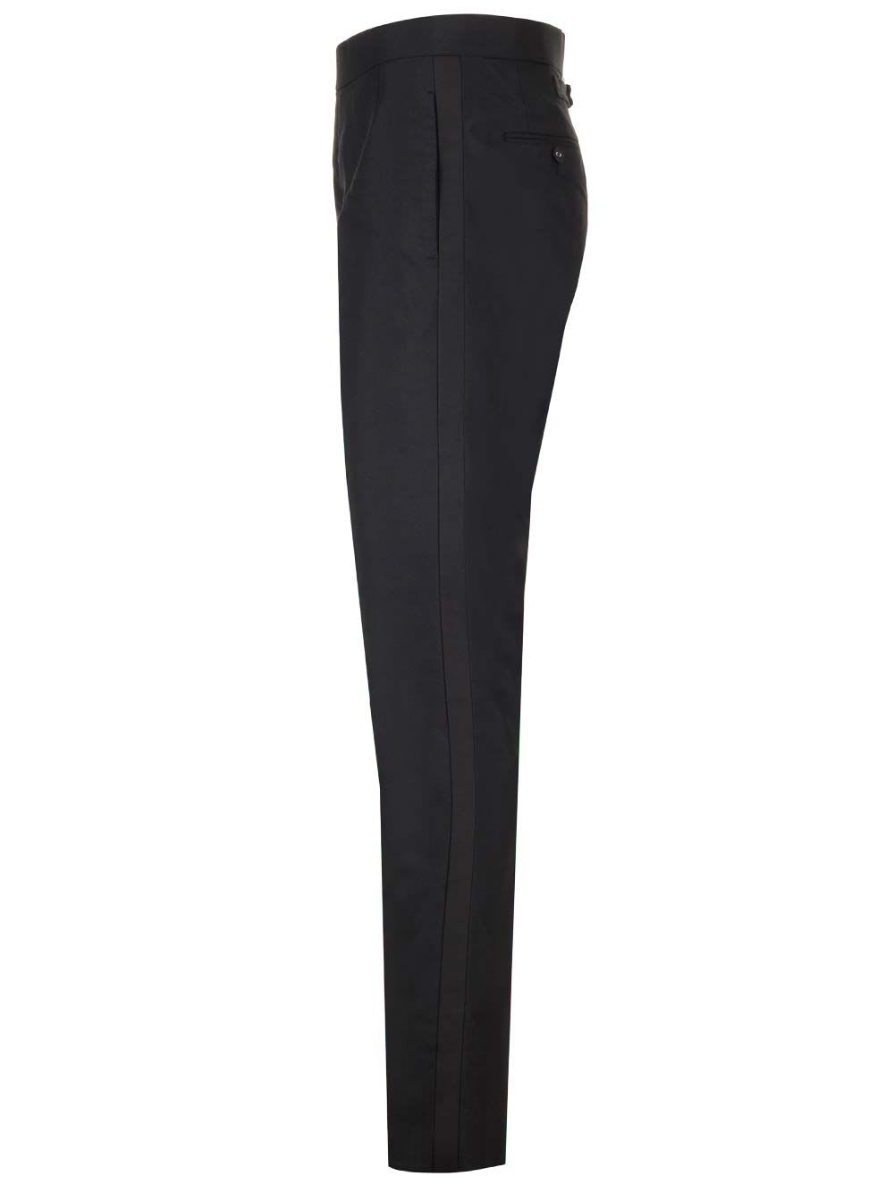 Shop Thom Browne Skinny Trousers In Black