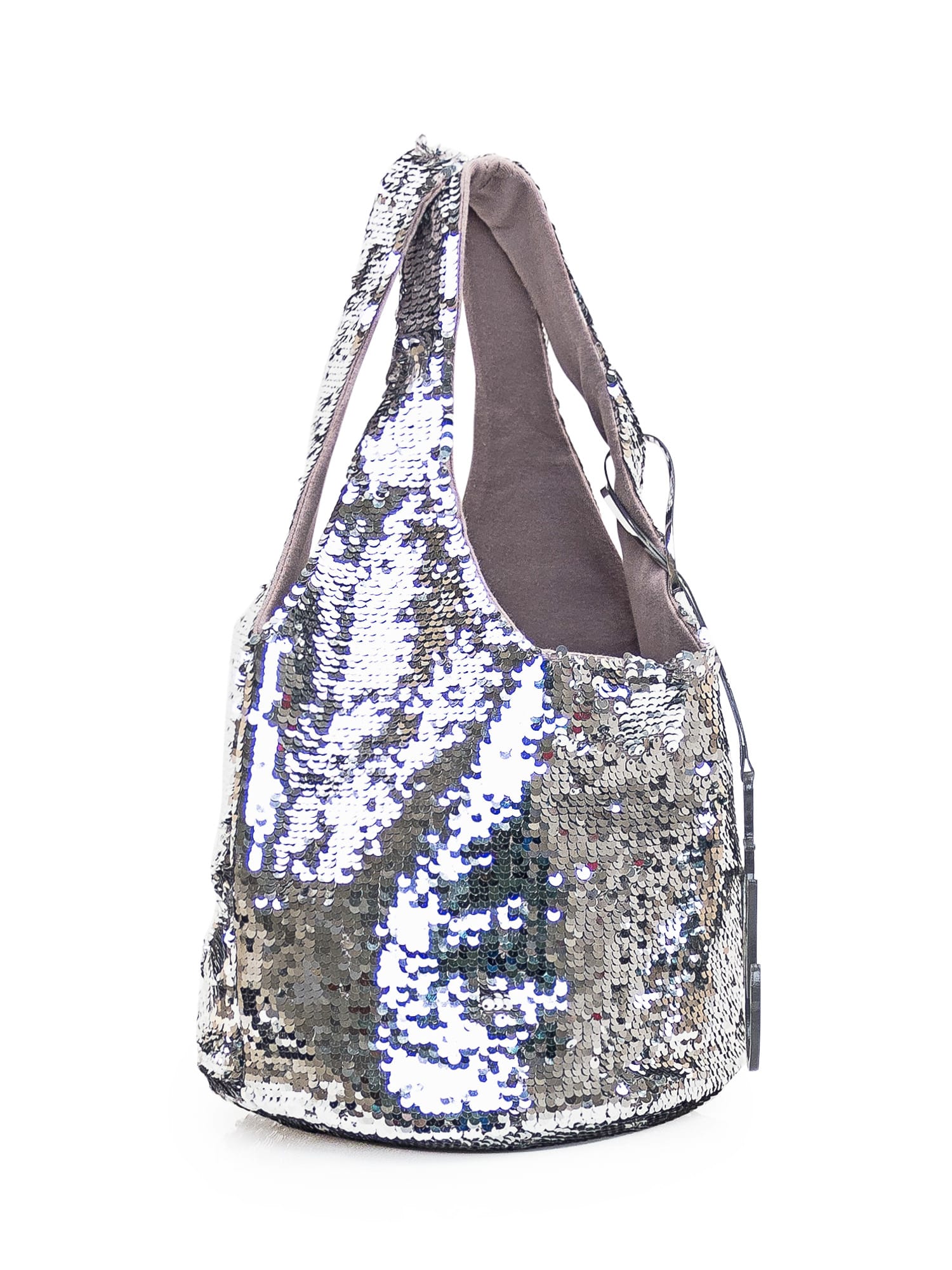 Shop Jw Anderson Mini Tote Bag In Silver