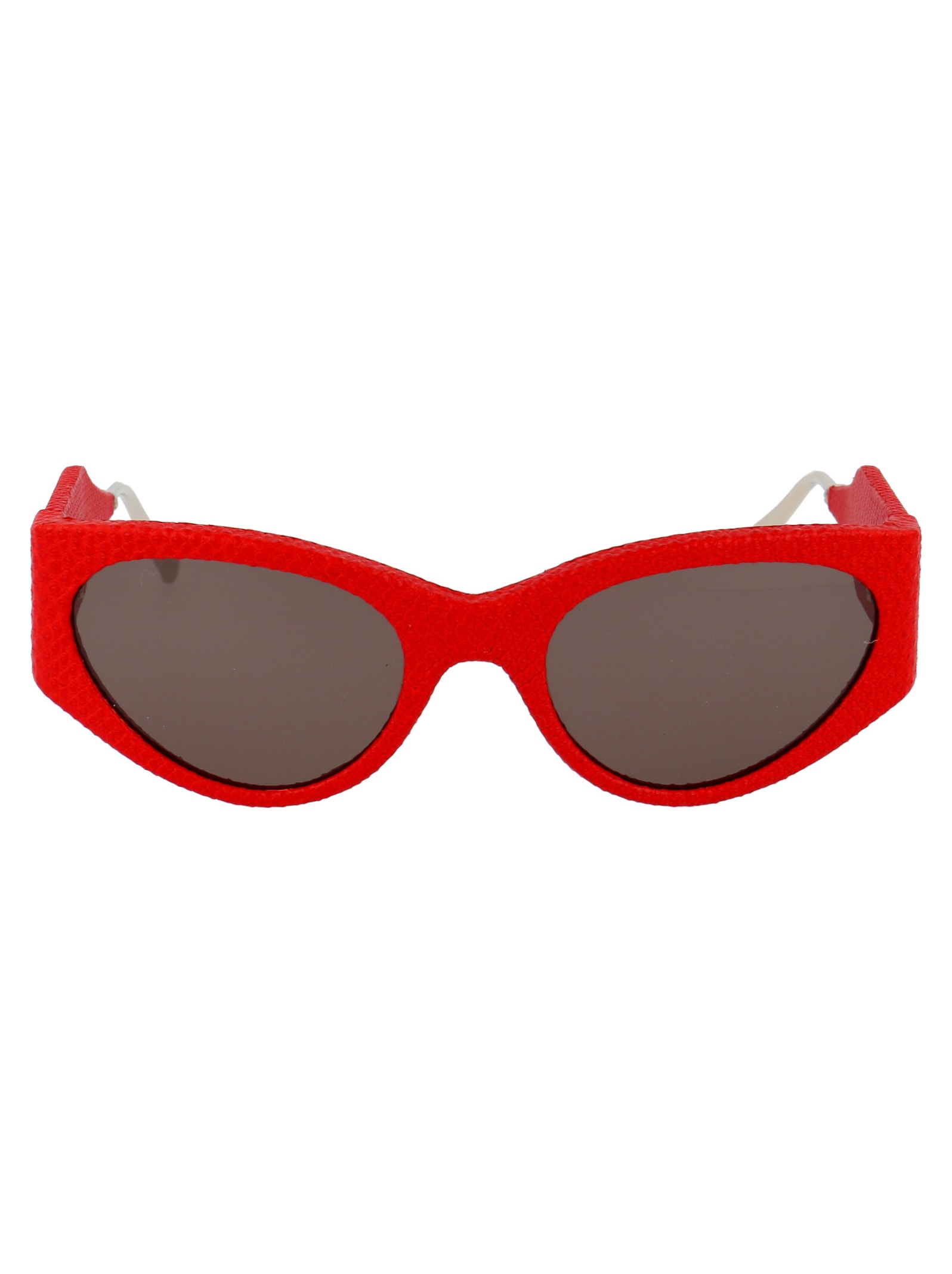 Shop Ferragamo Sf950sl Sunglasses In 647 Red Karung