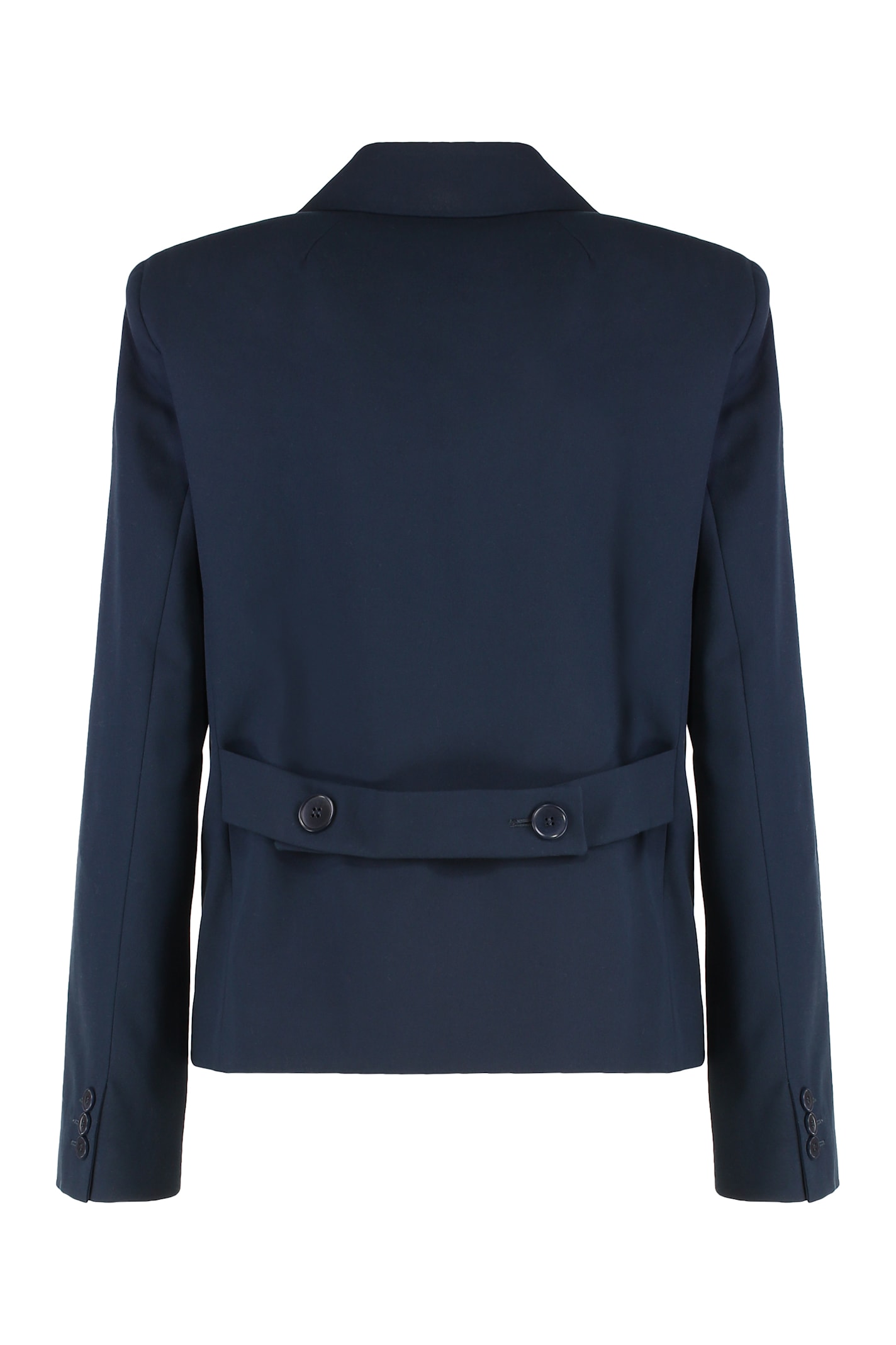Weekend Max Mara Tappeto Double-breasted Button Jacket In Blue