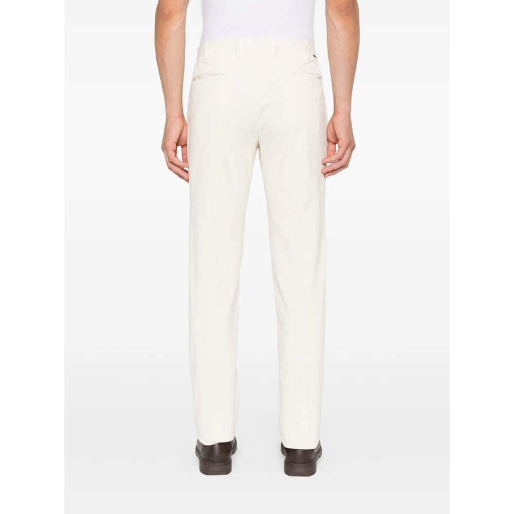 Incotex Trousers With Back Pockets And Belt Loops In Neutral