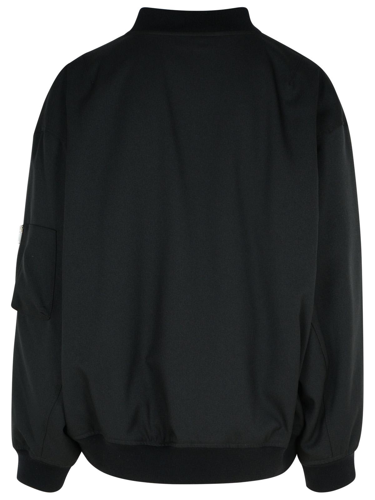 Shop Jil Sander Black Polyester Jacket