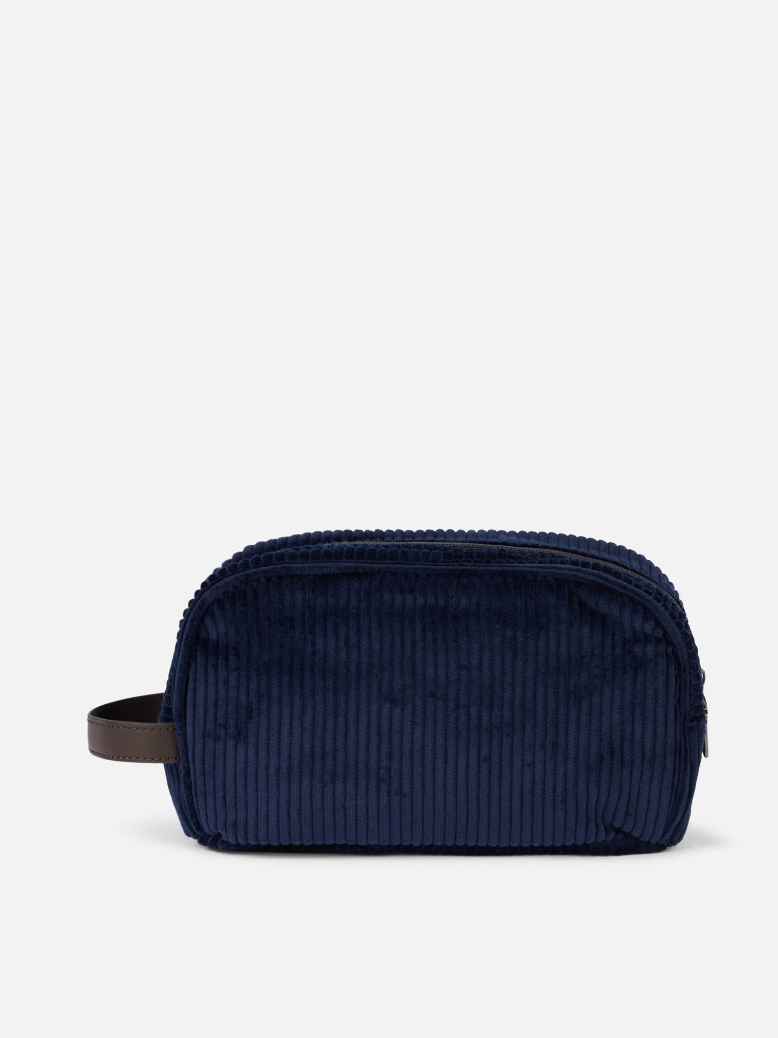 Mc2 Saint Barth Blue Corduroy Beauty Case In Blue