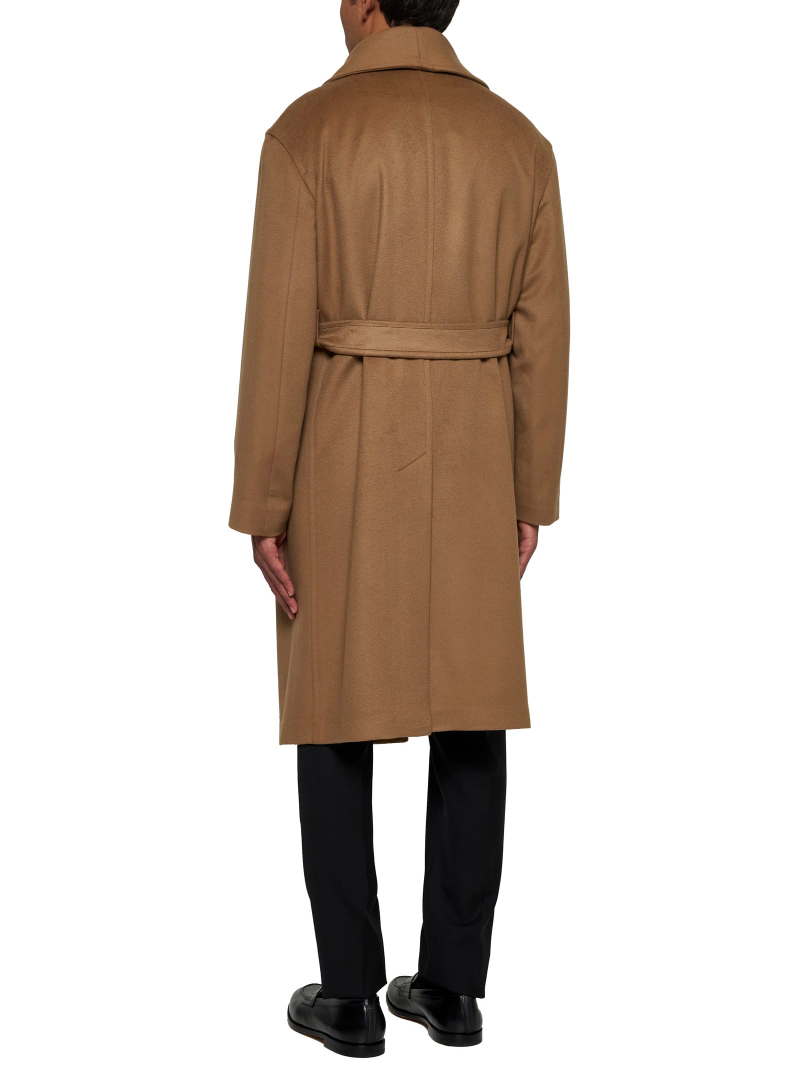 Shop Tagliatore Coat In Beige