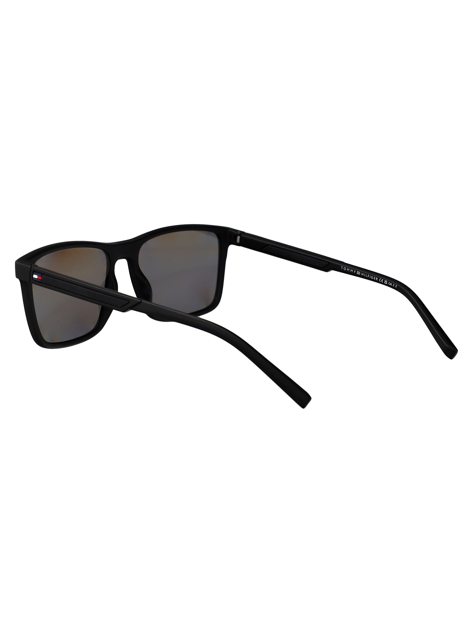 Tommy Hilfiger Black Eco Polyamide Sunglasses In Brown