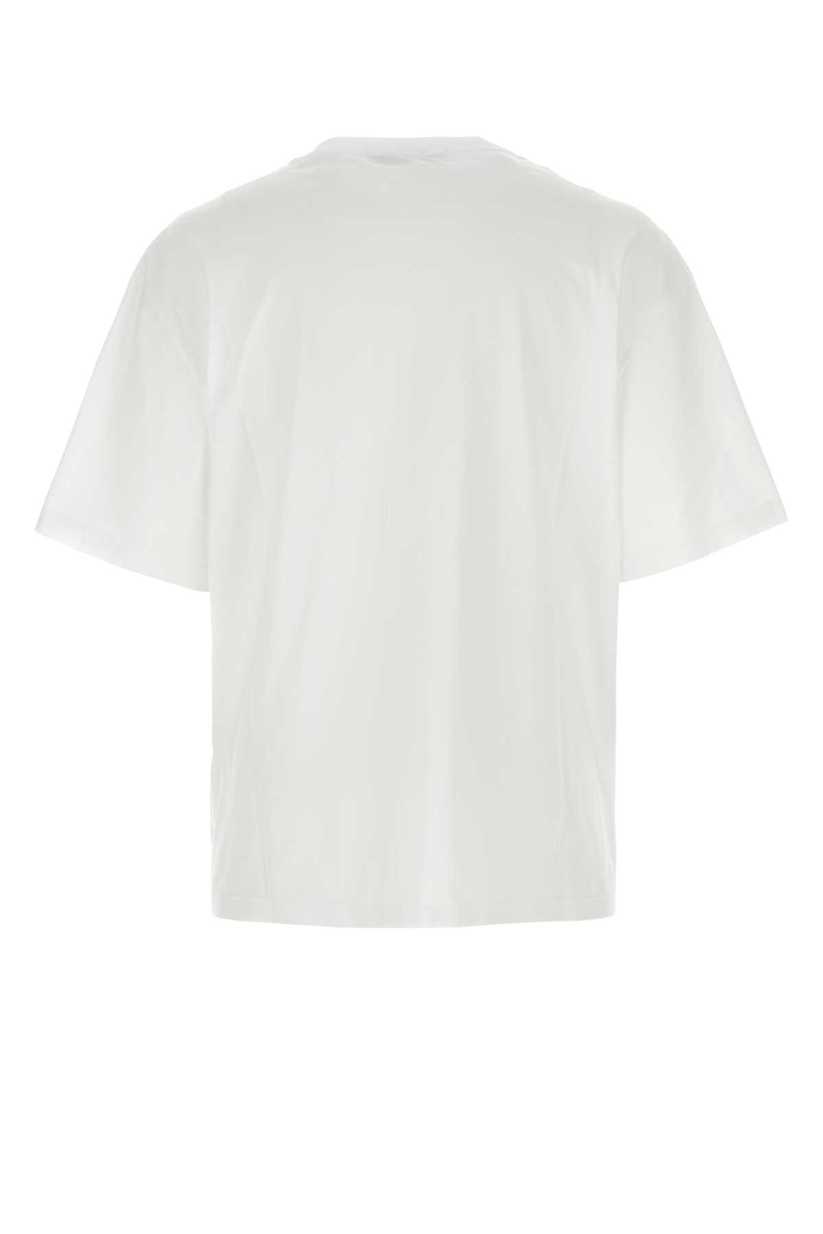 Ambush White Cotton Oversize T-shirt In Blanc