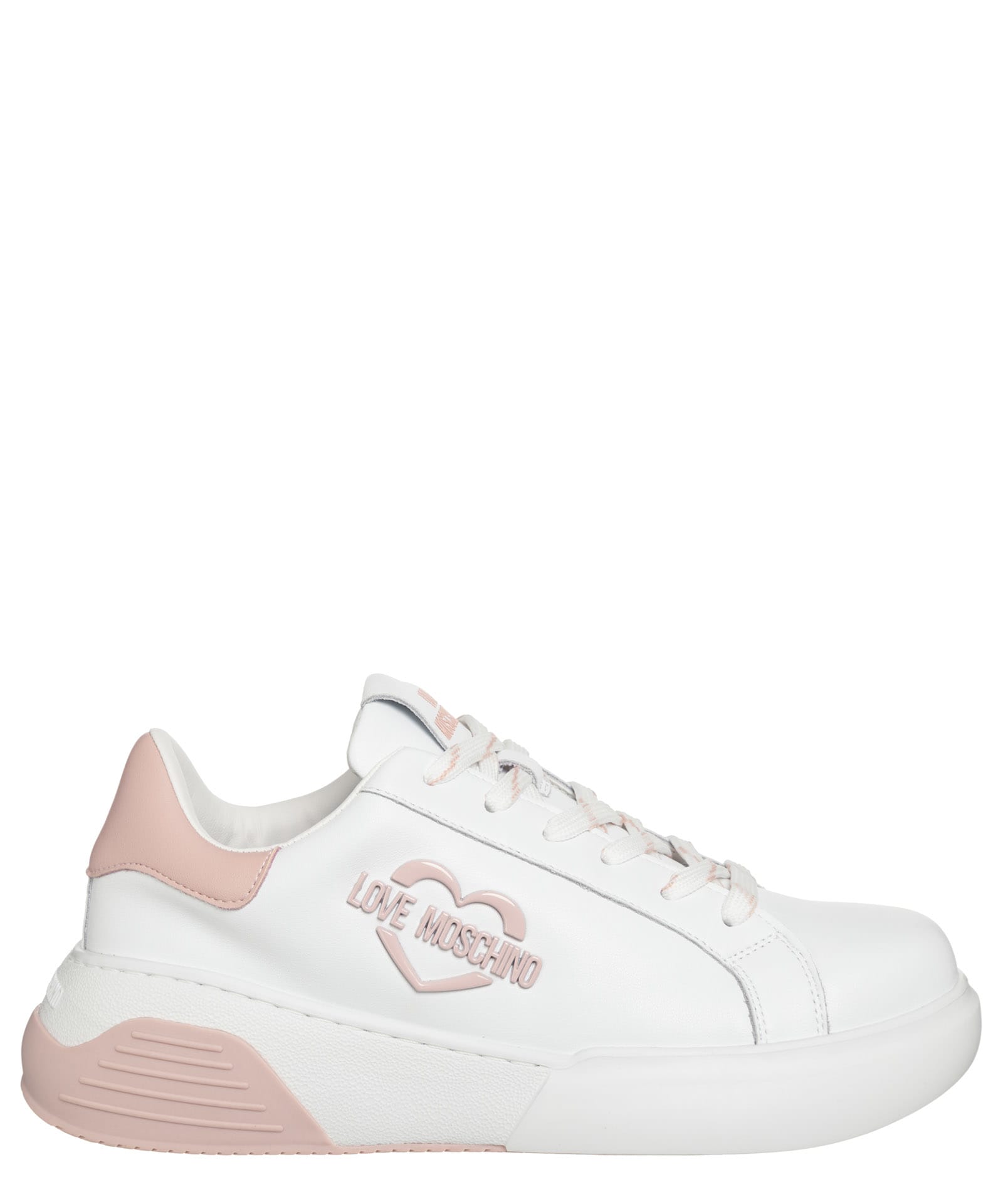 LOVE MOSCHINO LEATHER SNEAKERS