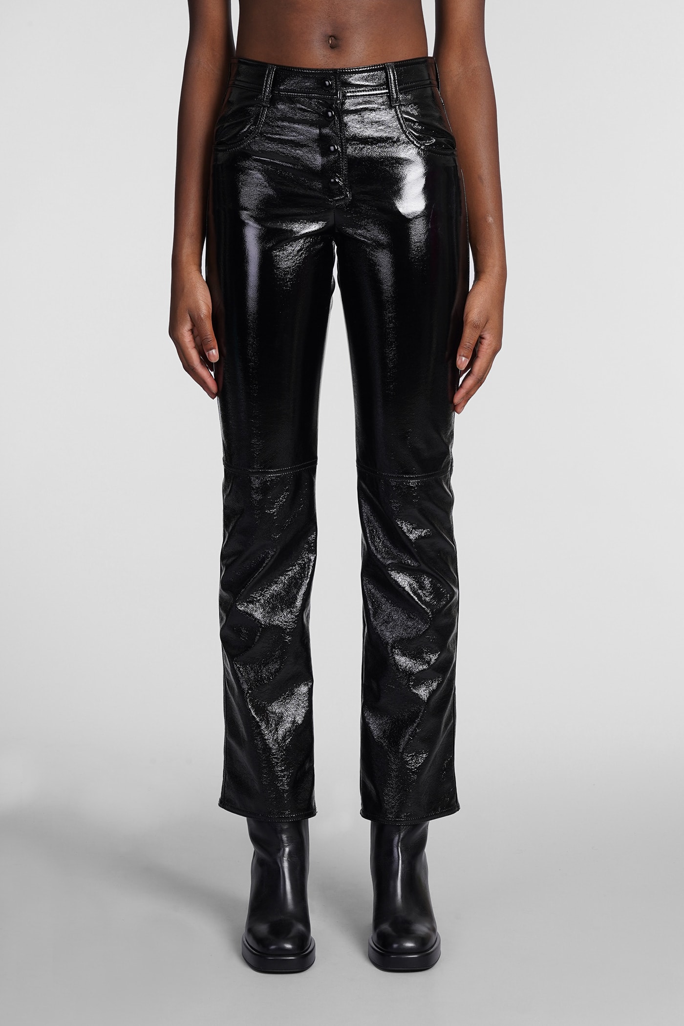 MSGM Pants In Black Polyester