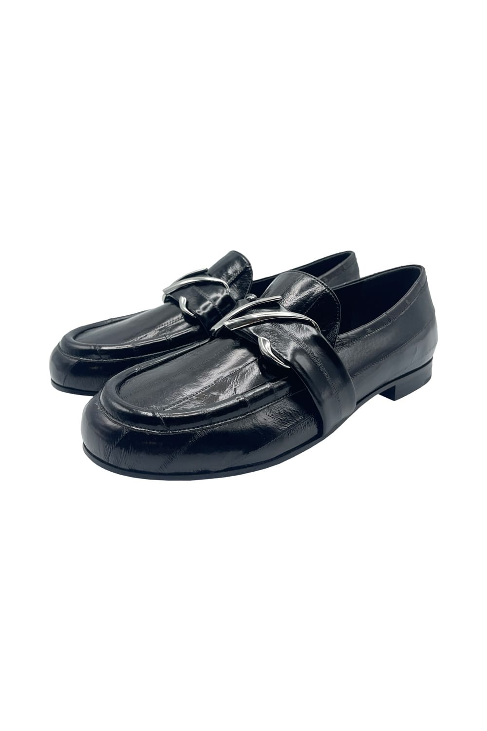 Shop Proenza Schouler Monogram Loafers In Black