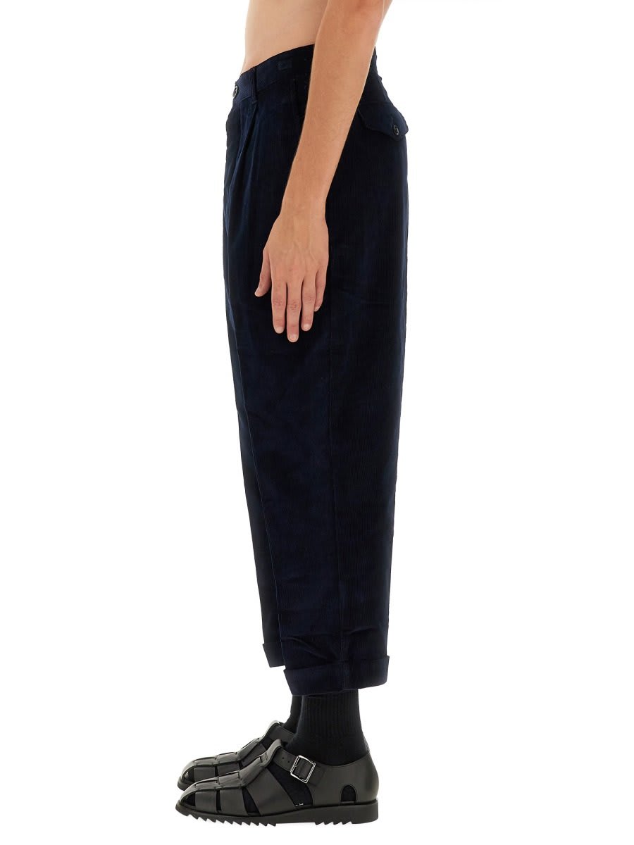 Shop Ami Alexandre Mattiussi Paris Carrot Cropped Pants In Blue