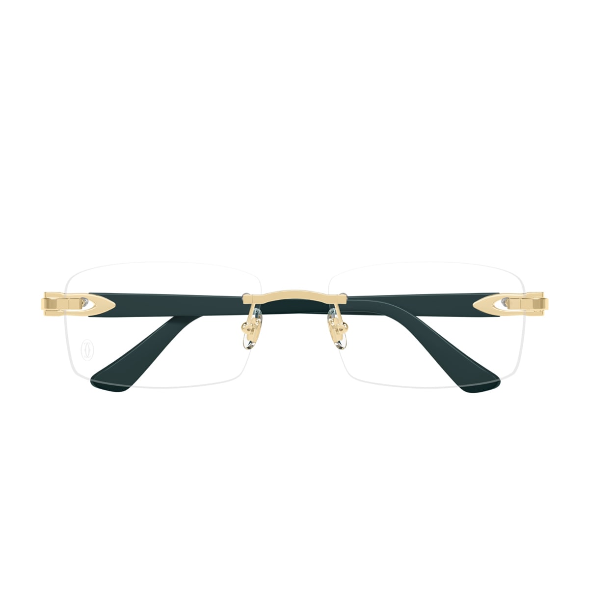 Cartier Ct0287o C De  009 Green Glasses In Oro