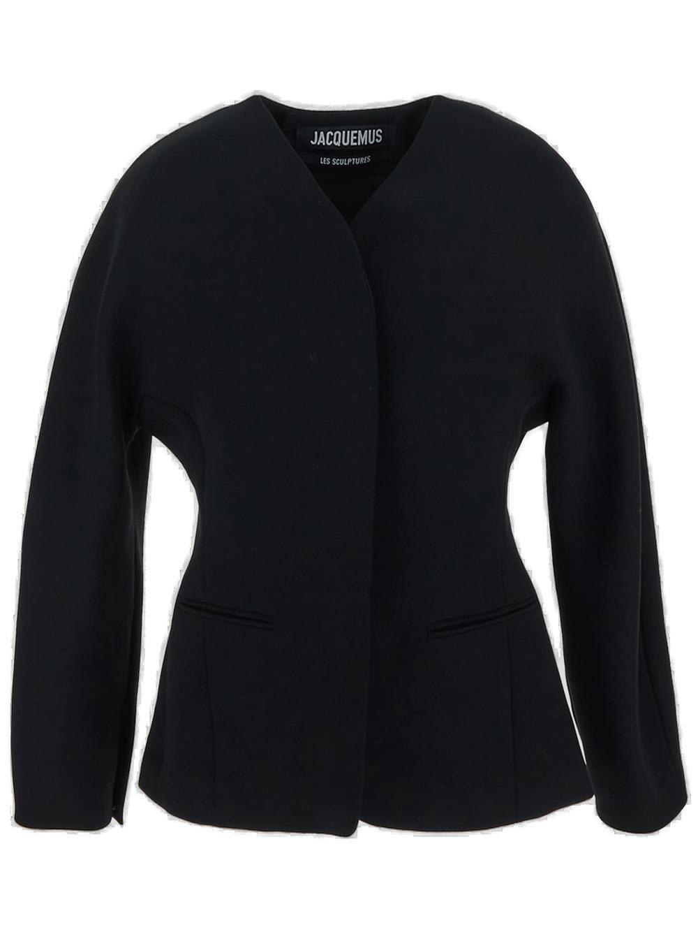 Shop Jacquemus Fitted Jacket In Black