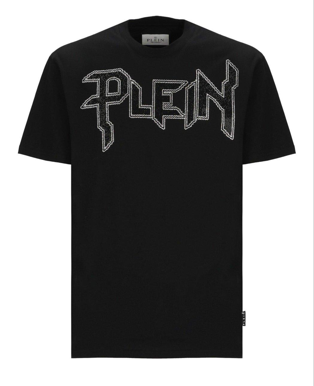 PHILIPP PLEIN EMBELLISHED CREWNECK T-SHIRT