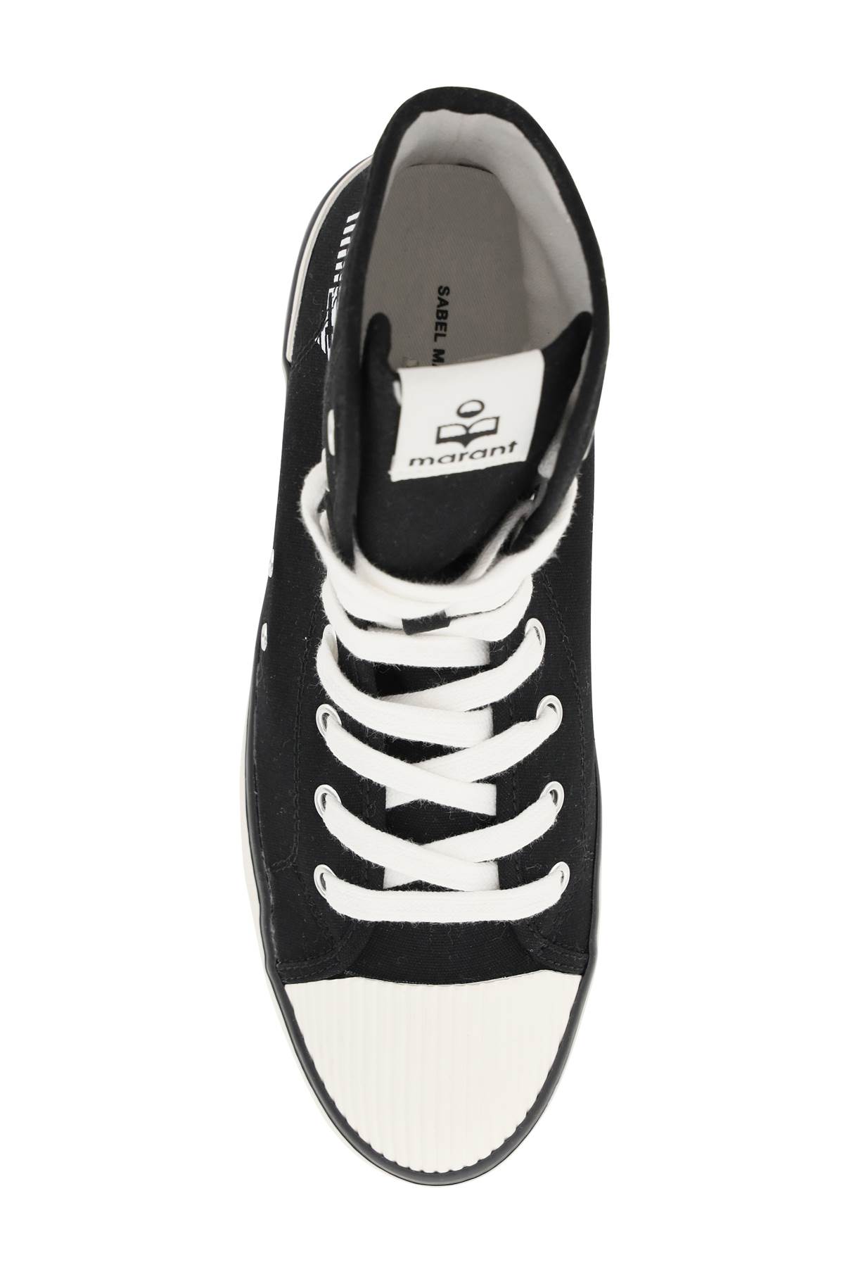 Shop Isabel Marant Benkeen Canvas Sneakers In Black