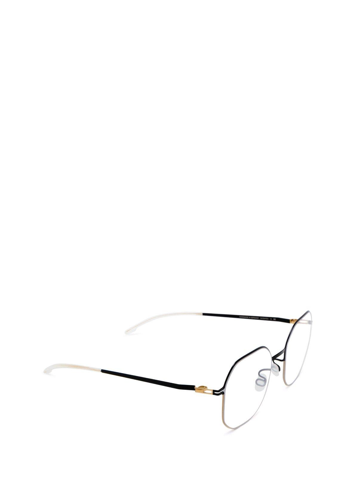 Mykita Cat - Gold / Jet Black Rx Glasses In 167