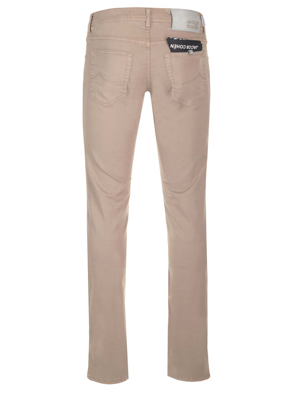 Shop Jacob Cohen Cotton Twill Nick Trousers In Beige