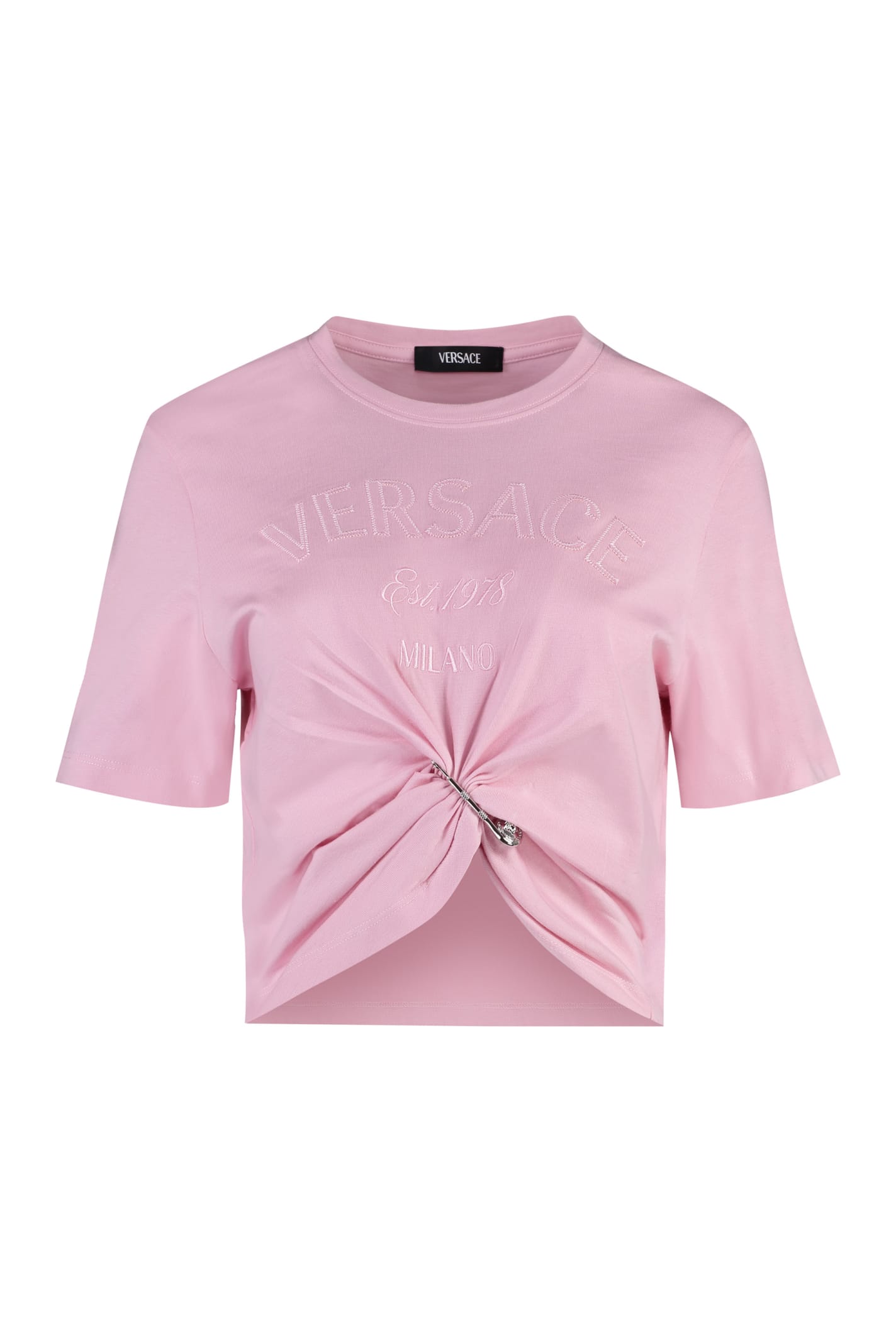 VERSACE COTTON CREW-NECK T-SHIRT