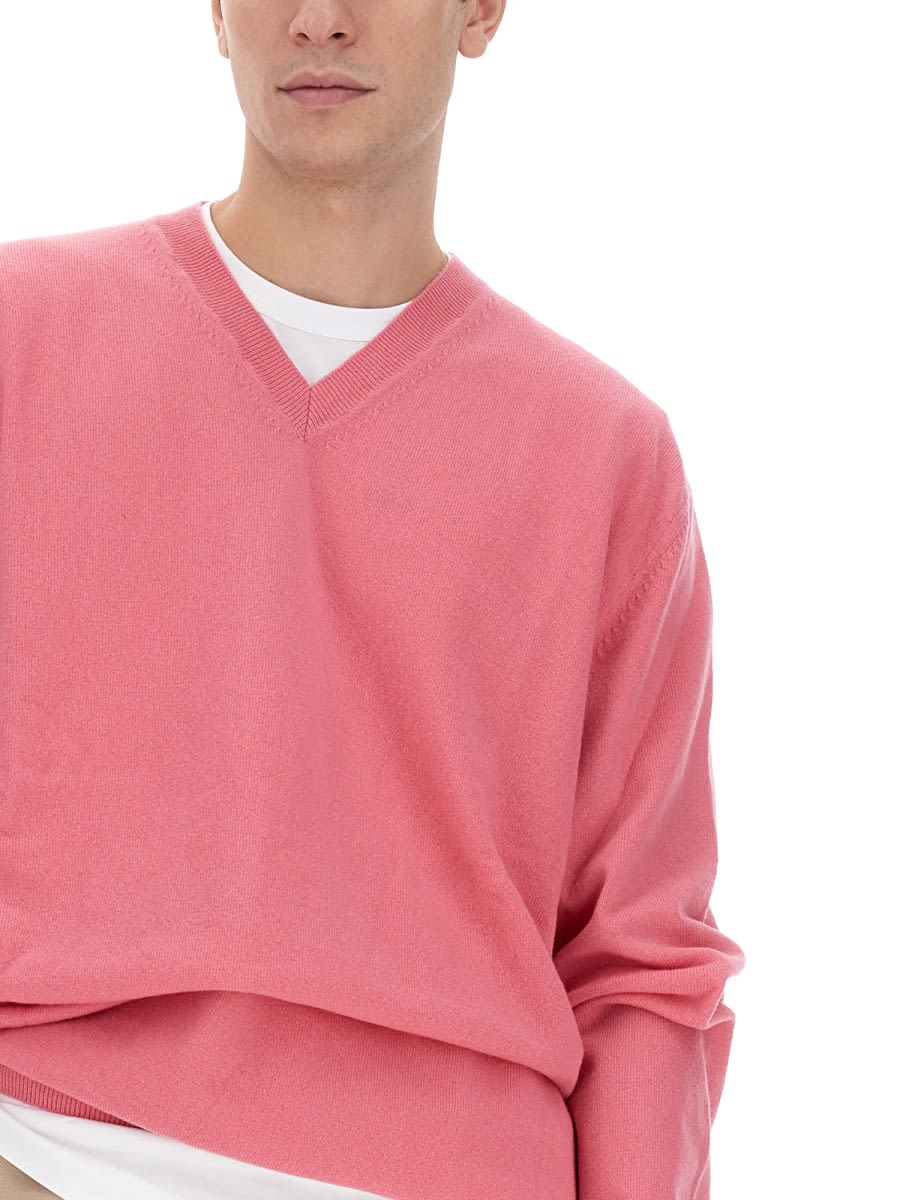 Shop Comme Des Garçons Shirt Wool Jersey. In Pink