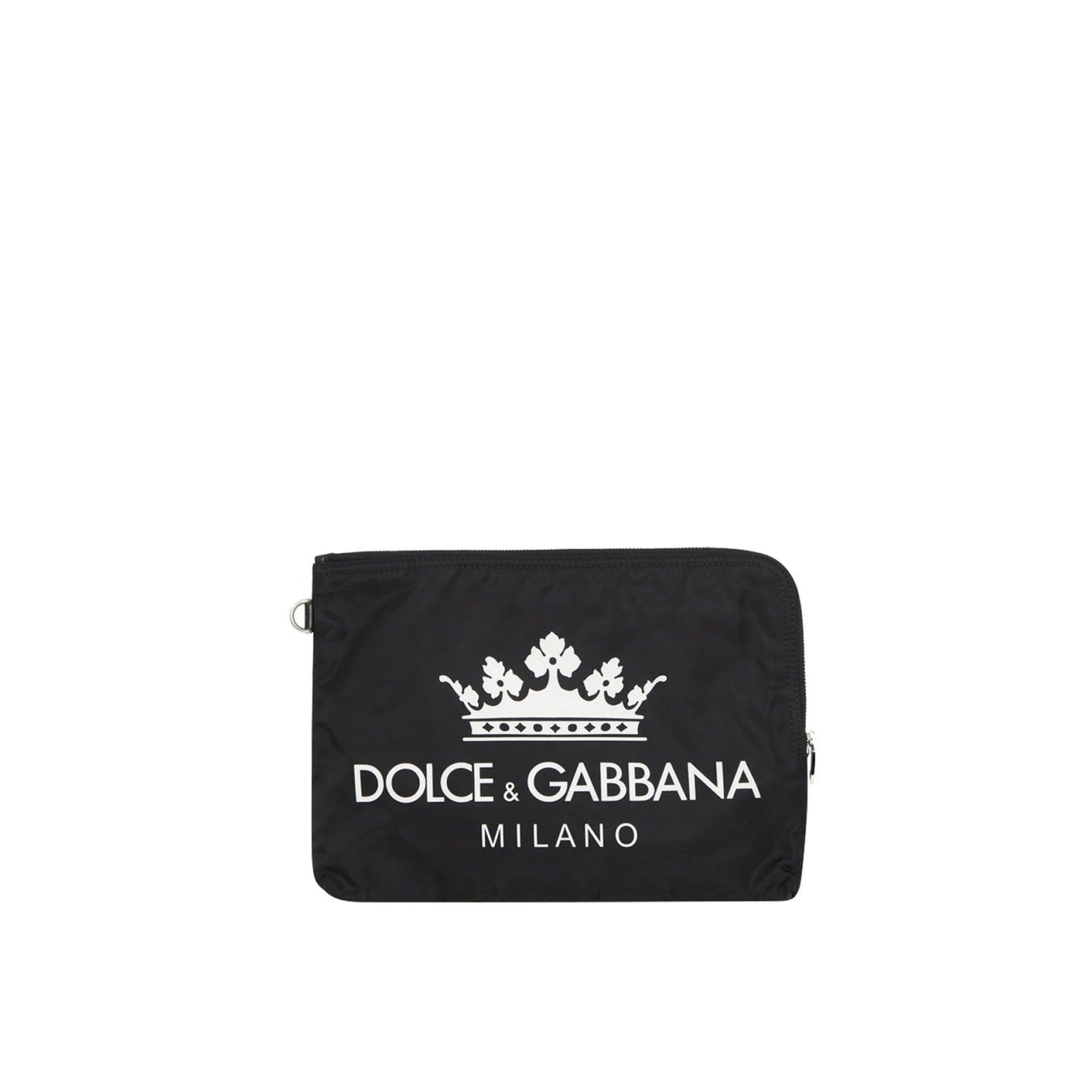 Shop Dolce & Gabbana Logo Clutch In Black