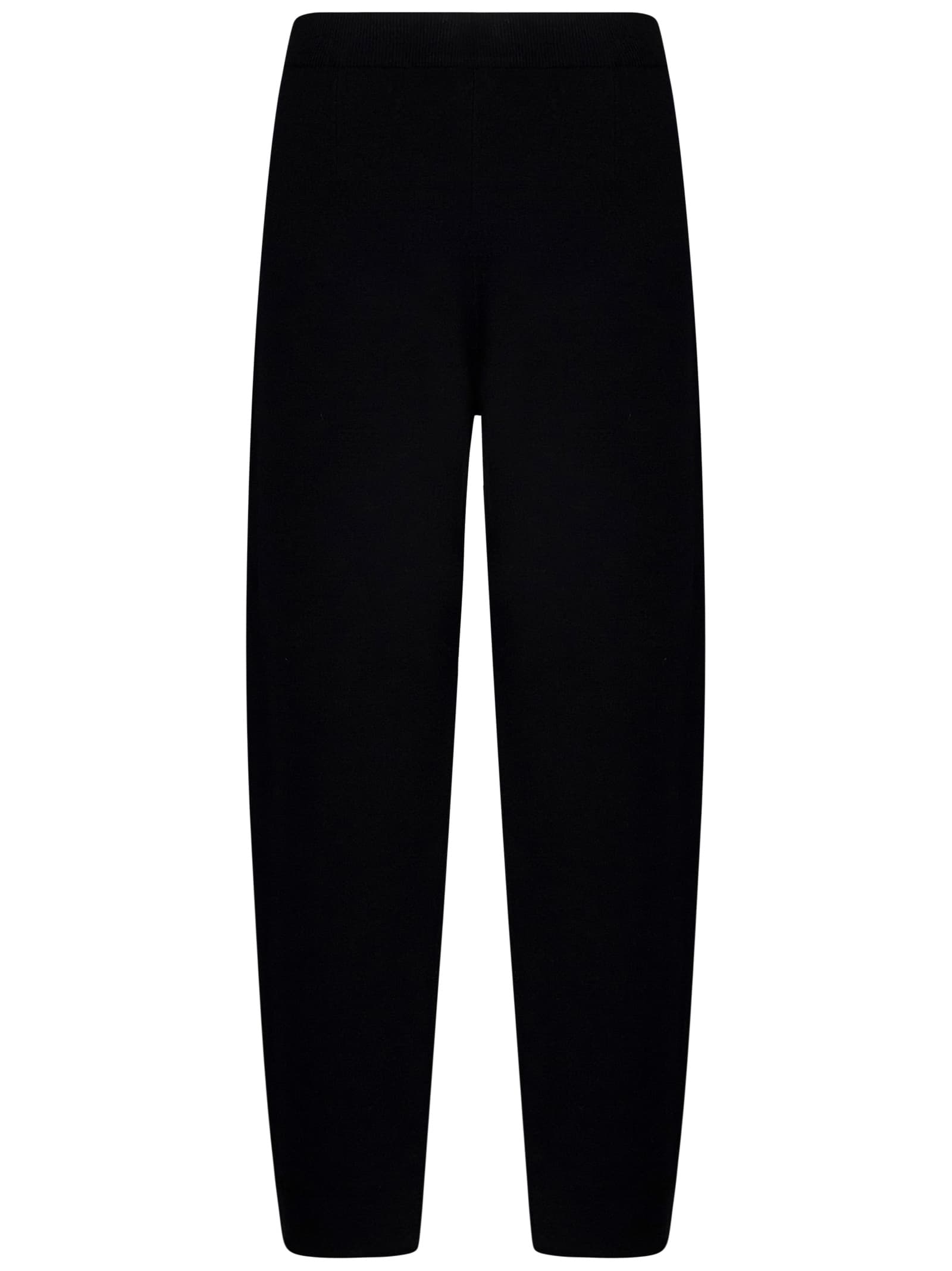 Shop Max Mara Maxmara Studio Dula Trousers In Black