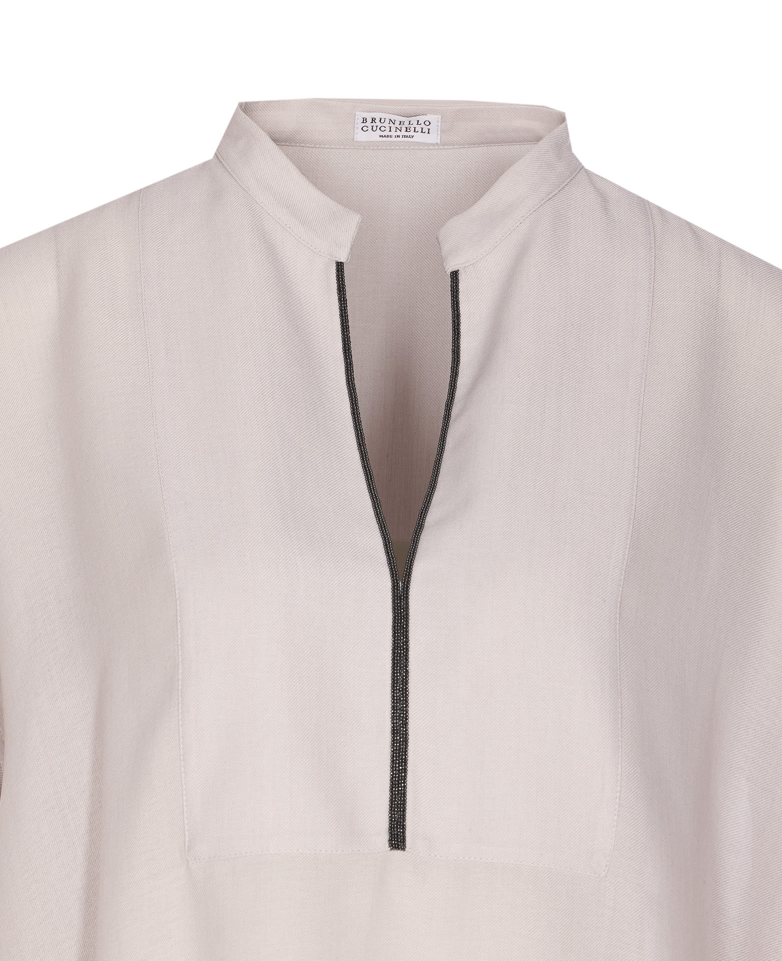 Brunello Cucinelli Women Silk Stretch Satin Blouse In Neutral