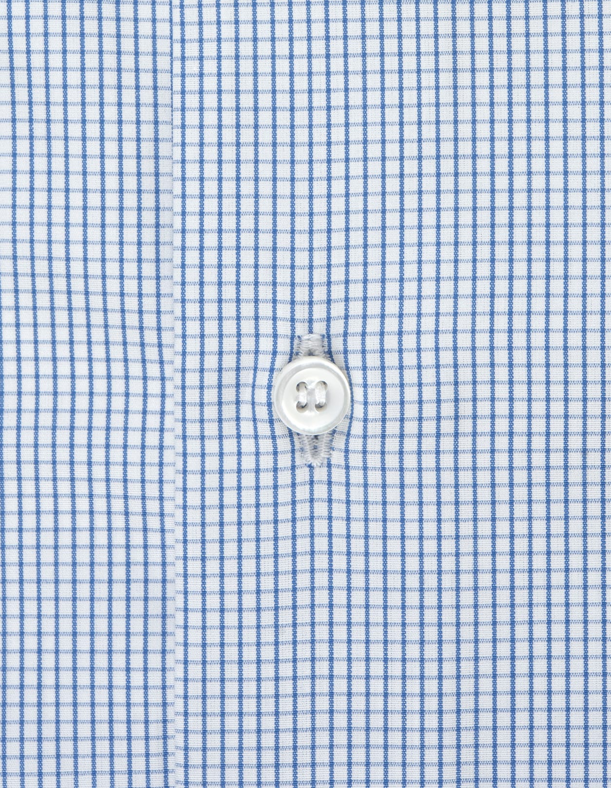 Shop Fray White And Blue Regular Fit Shirt With Micro Checks